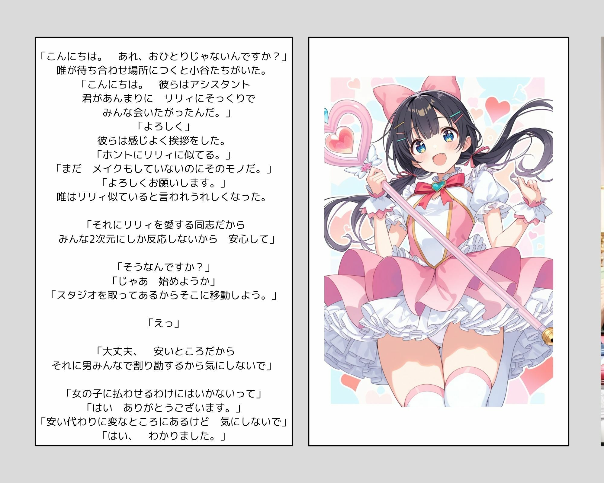 サンプル画像3:彼女の犯●れているところを見ていたい 女子大生編 コスプレイヤーを集団輪● ノベル＋AIイラスト99枚(ルーブル書院) [d_587418]