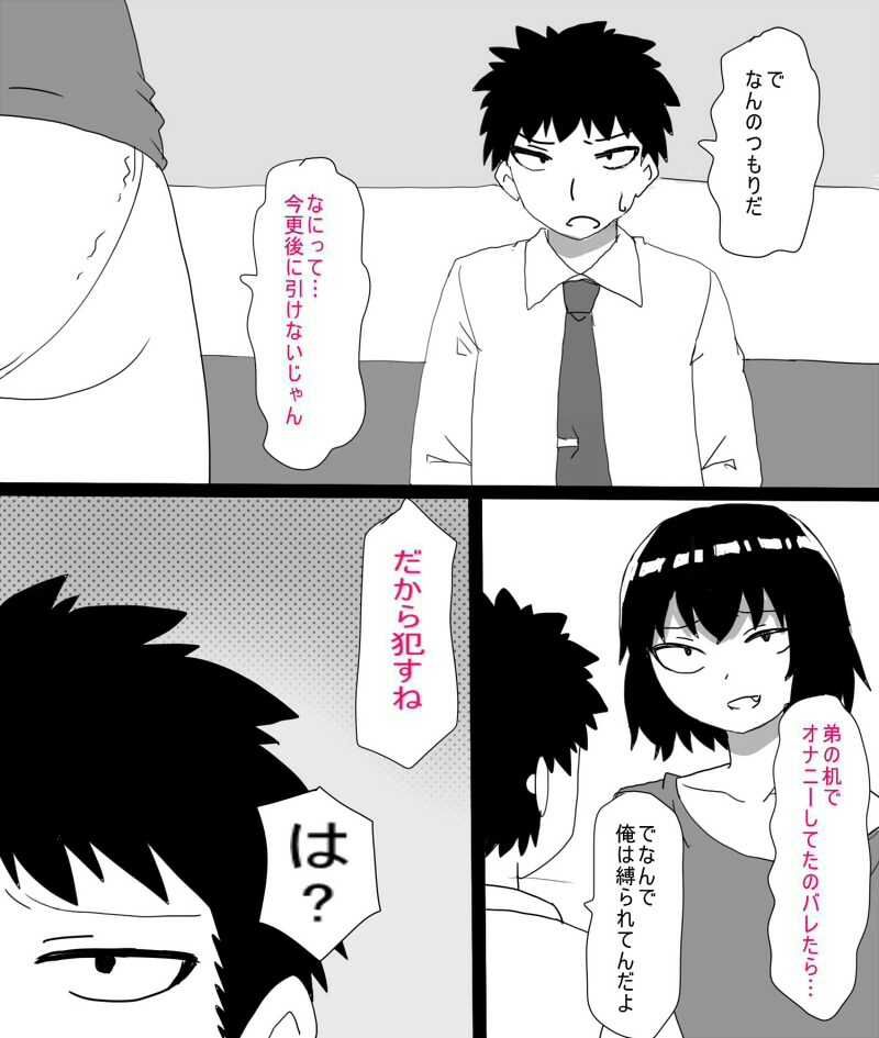 サンプル画像3:ムラムラした引きこもりの姉は弟で性欲処理をする(エクスペリメン道) [d_587493]