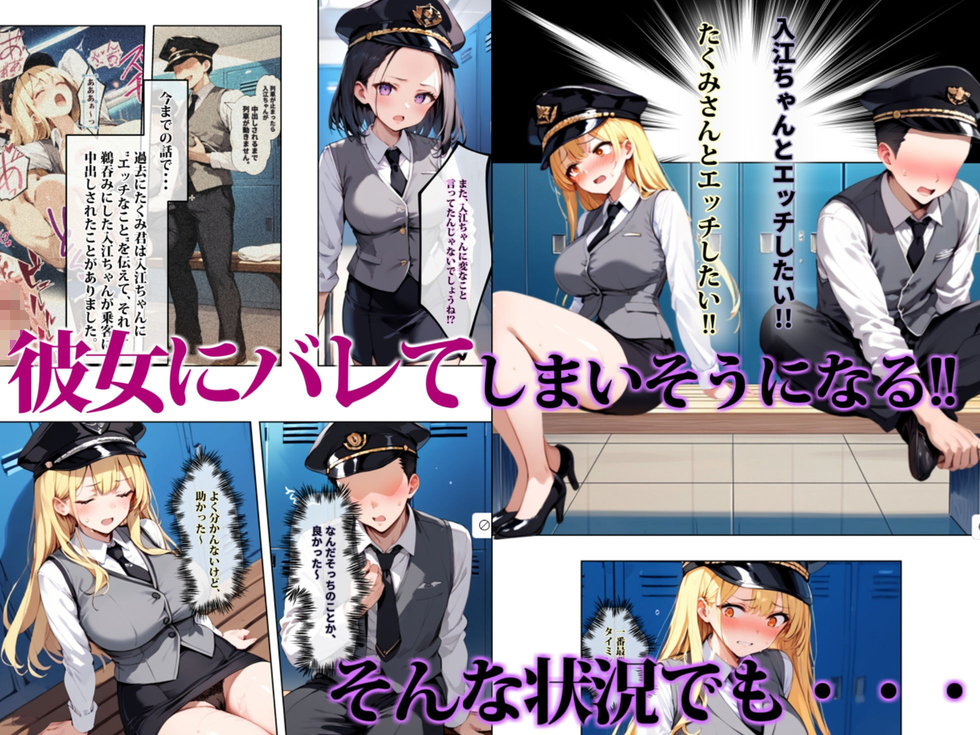 サンプル画像3:彼女よりエッチが上手い子との浮気SEXを見せてあげた話〜中出し列車で働くビッチ〜(エロマンガールズ) [d_588130]