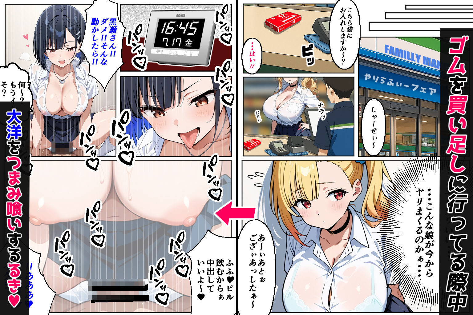 2人のギャルに囲まれて（コミック106p） | Baked Strontium