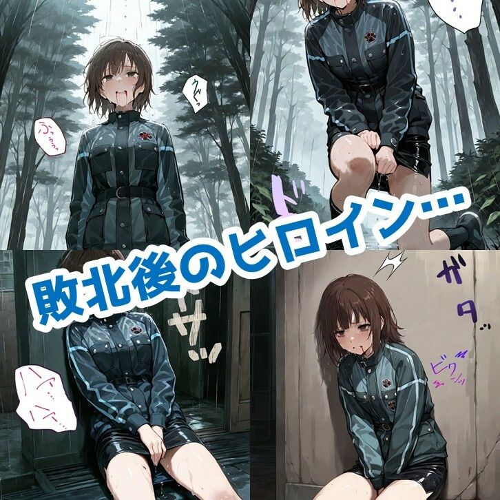 サンプル画像1:敗北の水忍(AIヒロピン研究所) [d_588478]