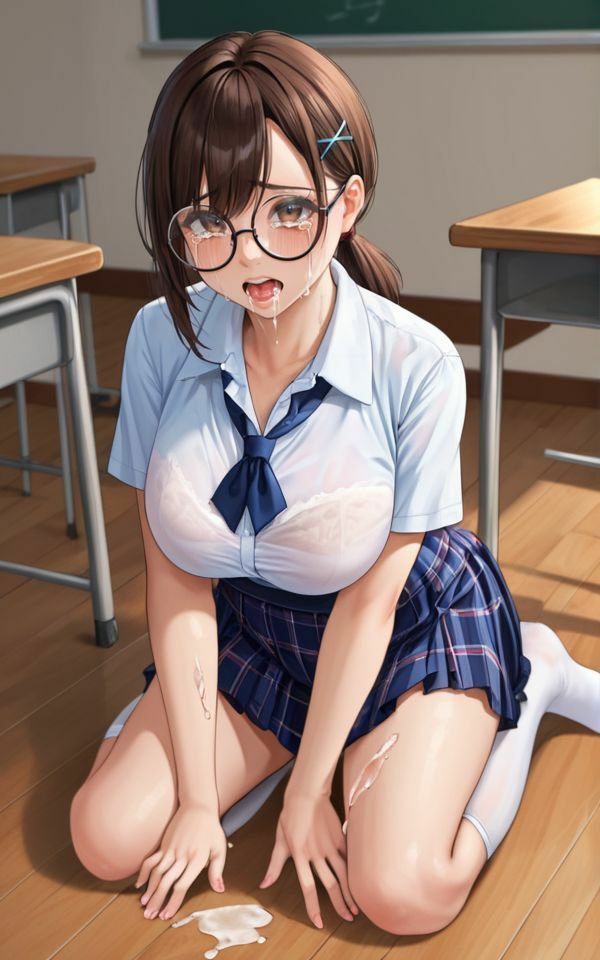 JKの教室て?真面目な卓球部に精子ぶっかけし放題・・・ 画像2