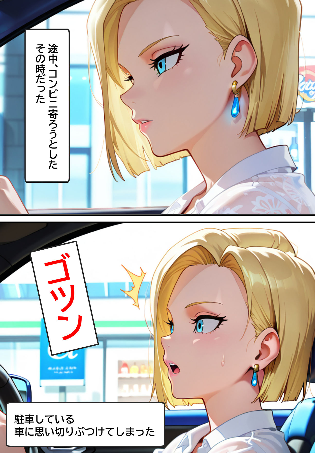 サンプル画像6:車事故を起こしマネージャーに弱みを握られ徹底的に犯●れてしまった女優18号(イラマイケル) [d_589375]