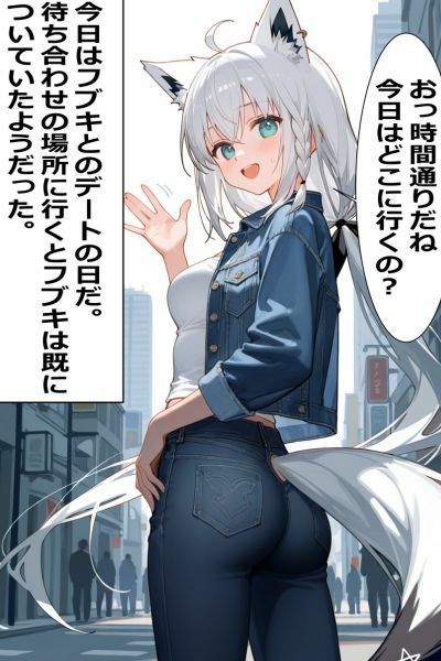 サンプル画像2:白上〇ブキとおデートえっち（はーと）(Gapple) [d_589711]