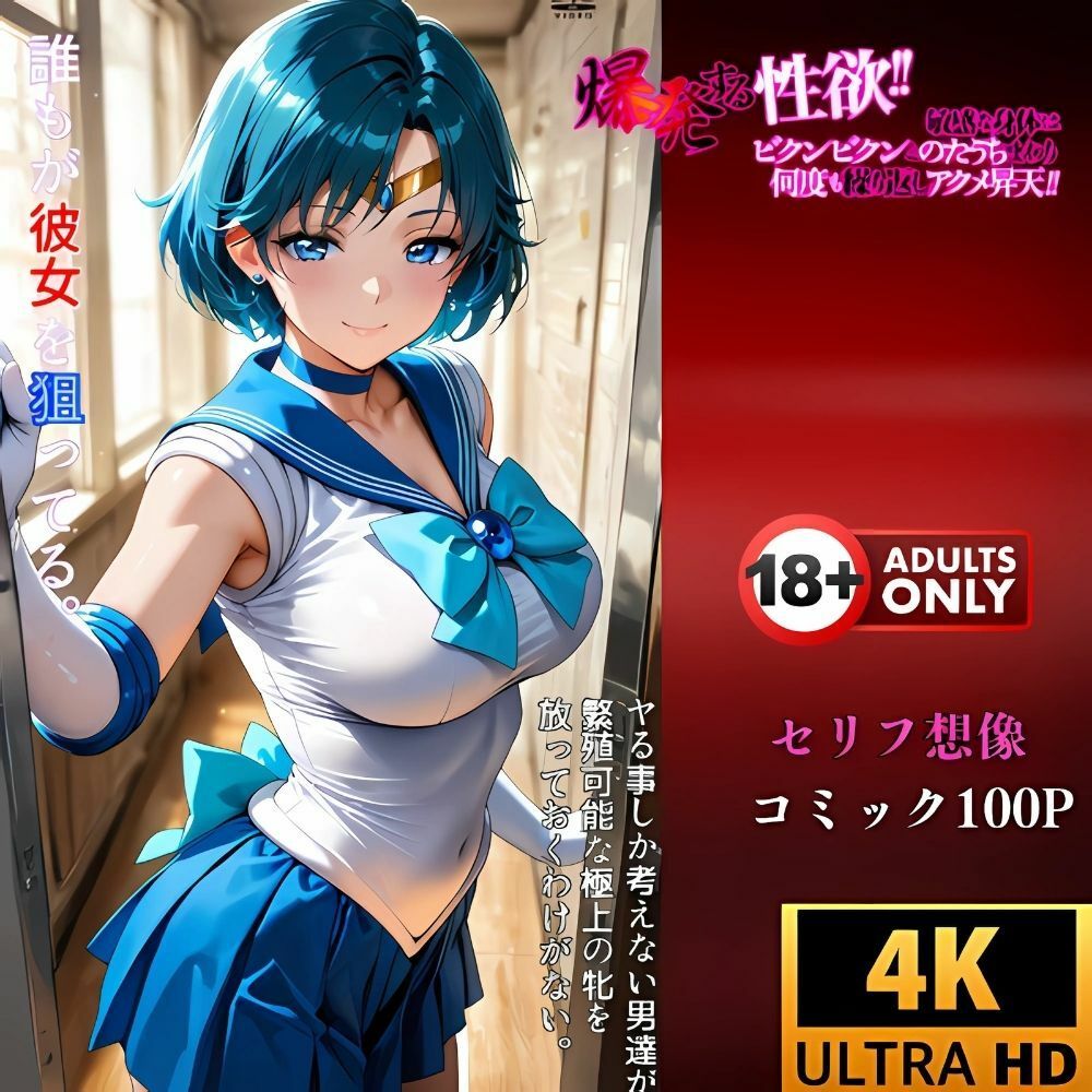 サンプル画像4:催●アプリ‥洗脳アプリに敗れた戦乙女‥セーラーマーキュリー(夢追い虫) [d_590089]