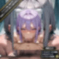 トイレでパープルヘアの淫乱美人妻NTR・ヌッポッ！ズププ…ジュプッ…ジュプッ…！膣奥をグリグリし何度もイカせ続けた後に大量中出し！【フルカラーエロ漫画＋4Kエロアニメ＋イラスト作品集・詰め込み豪華パック】