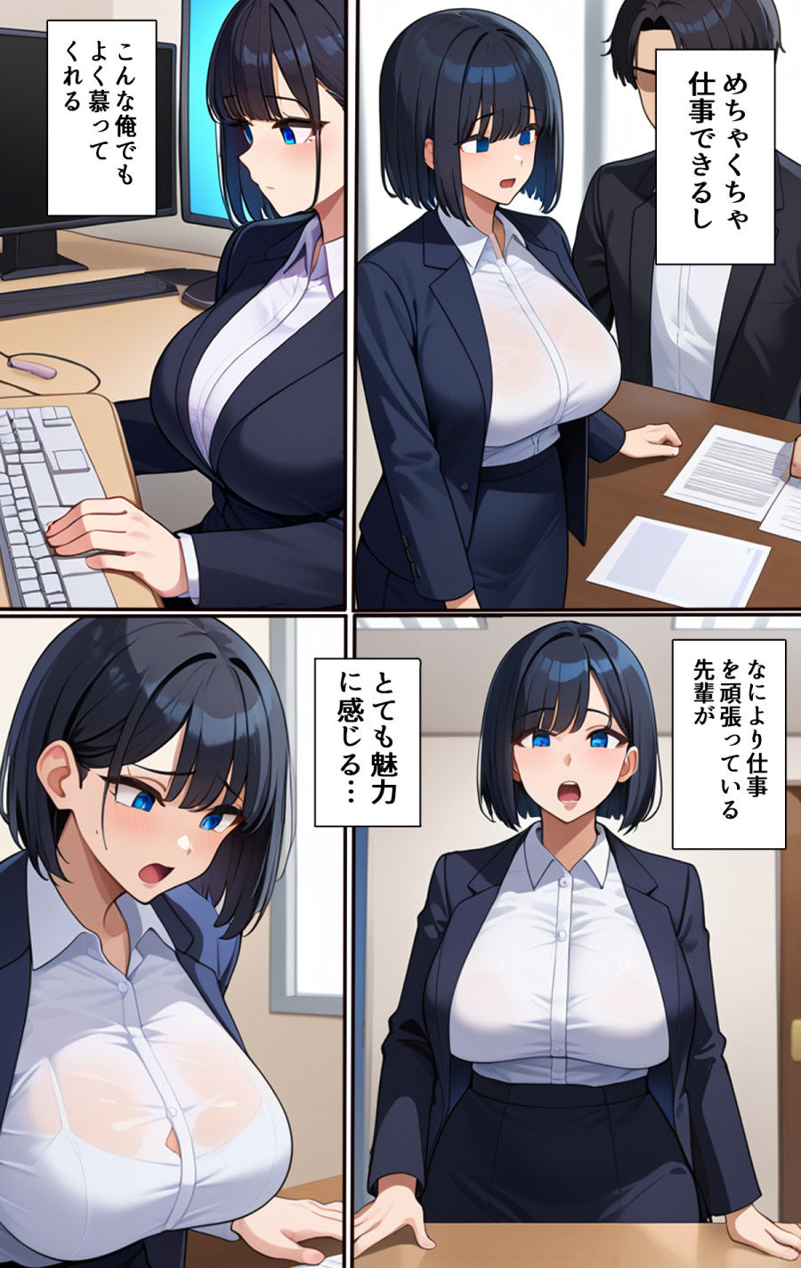 俺のOL先輩はデカい 無料画像9