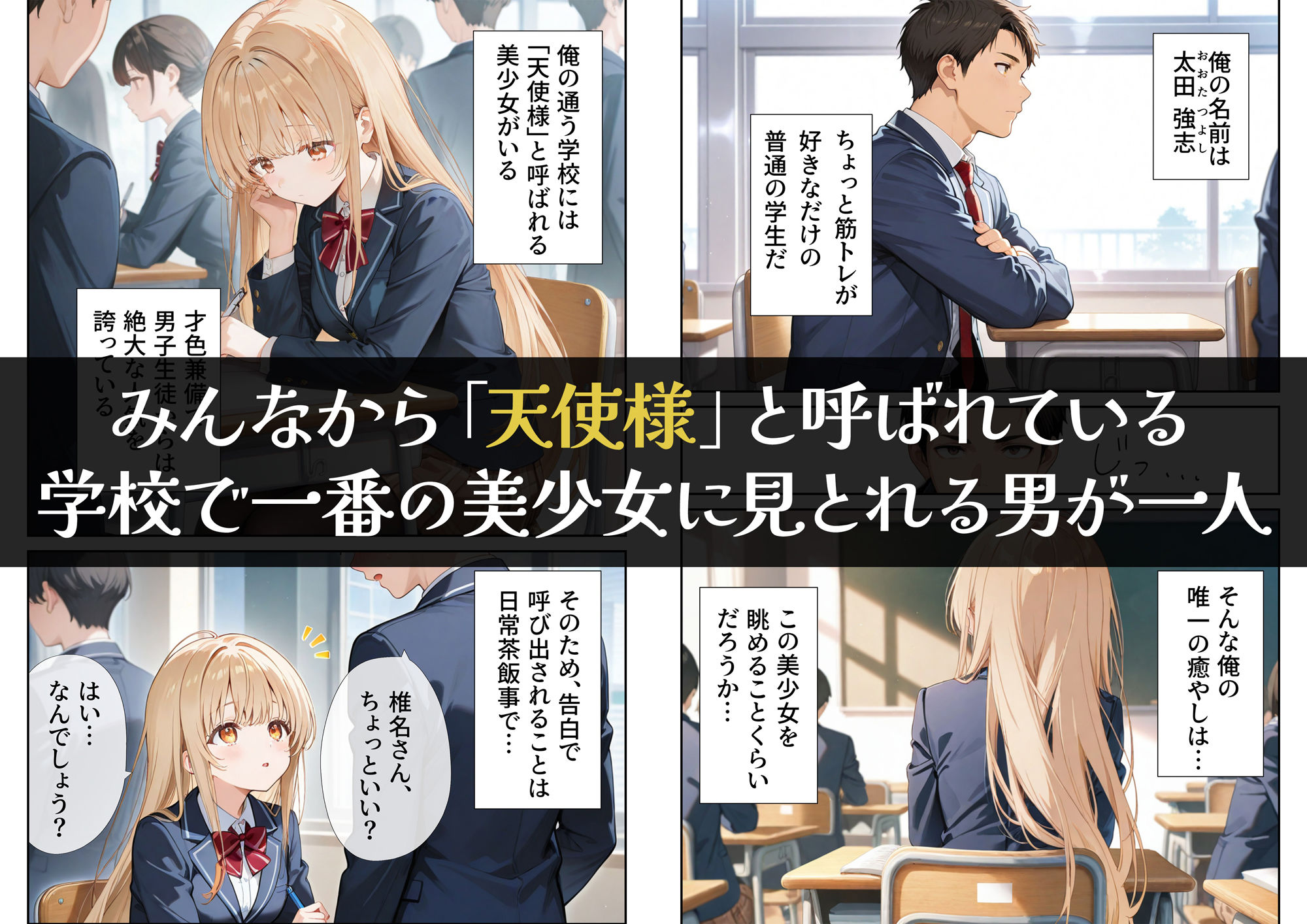 お隣の天使様を記憶操作でイケメンから寝取って堕天使にした件 画像1