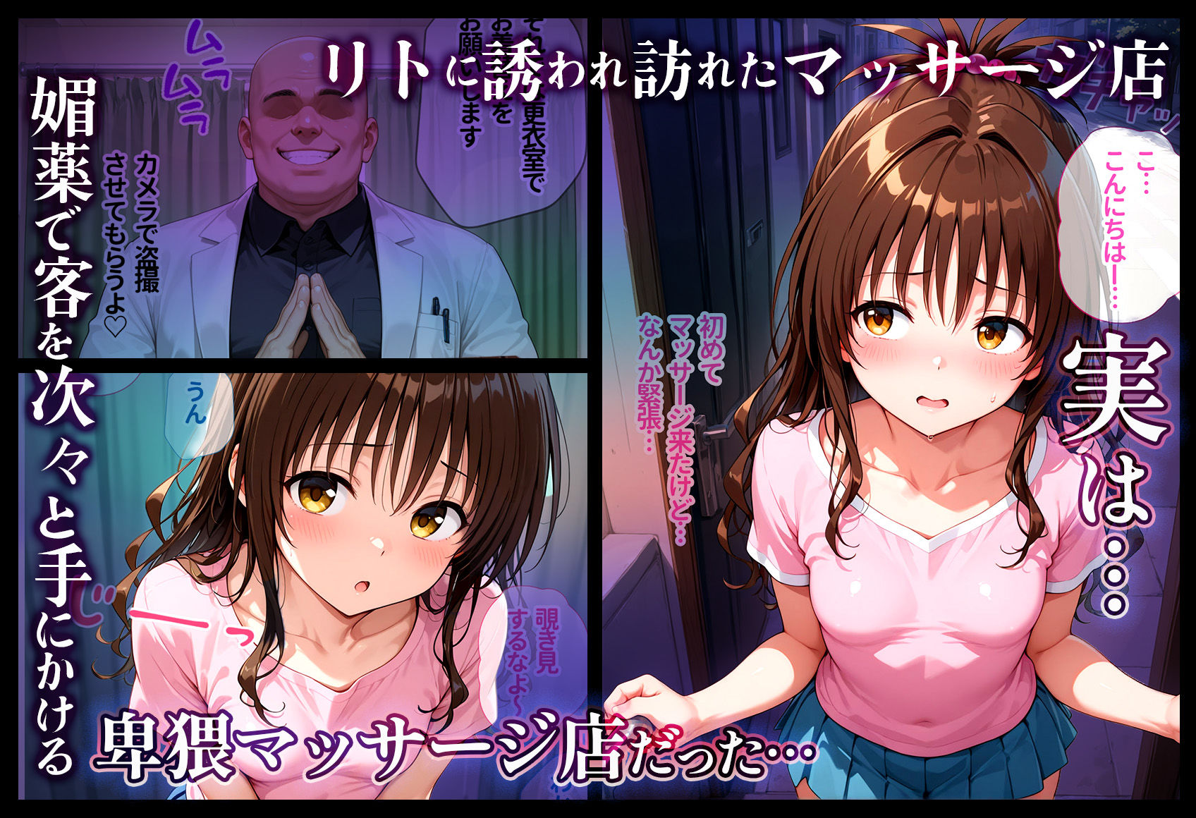 お兄ちゃんに付いてっただけなのに…変態マッサージ師に媚薬入りオイルで寝取られ快楽堕ちした話【前編】 画像1