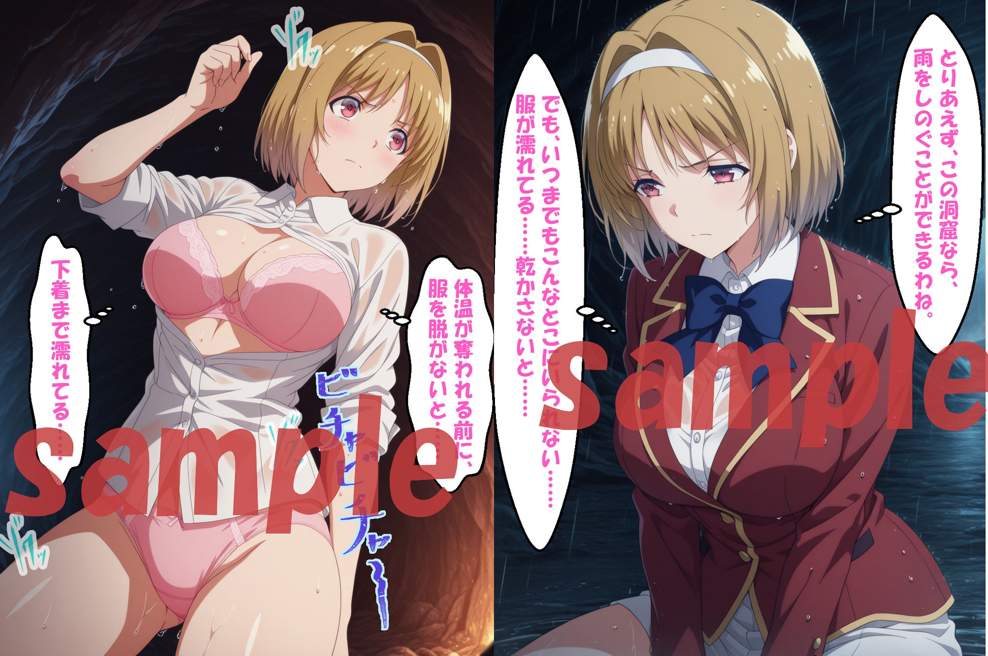 サンプル画像2:◇ようこそ服従至上主義の教室へ◇ 〜櫛田〇梗＆一之瀬〇波〜(エレガントビジョン) [d_592874]