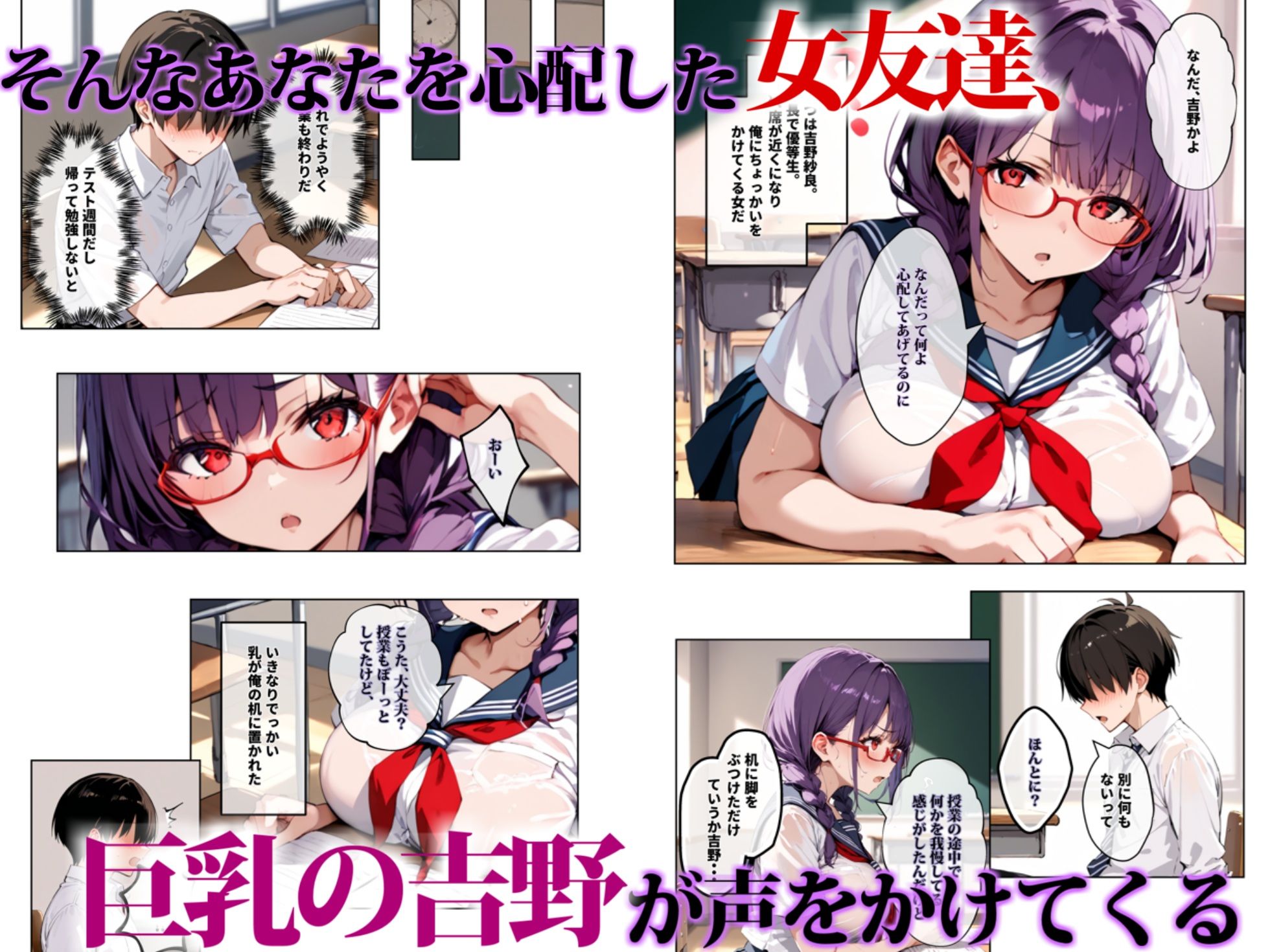 サンプル画像5:ずっと好きだった女の子に彼氏がいたので、女友達にマ〇コを貸してもらった件(エロマンガールズ) [d_593405]