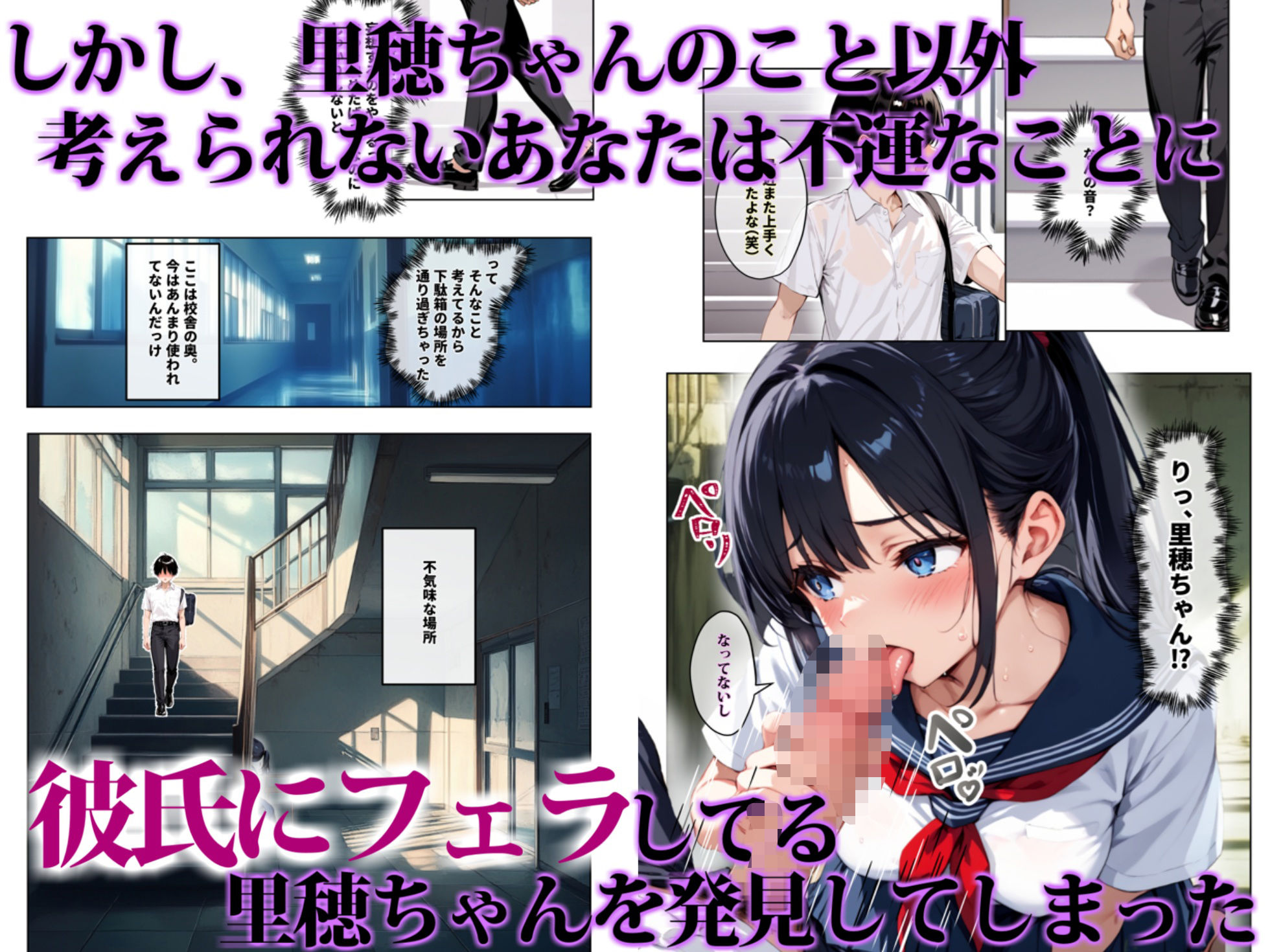 サンプル画像6:ずっと好きだった女の子に彼氏がいたので、女友達にマ〇コを貸してもらった件(エロマンガールズ) [d_593405]