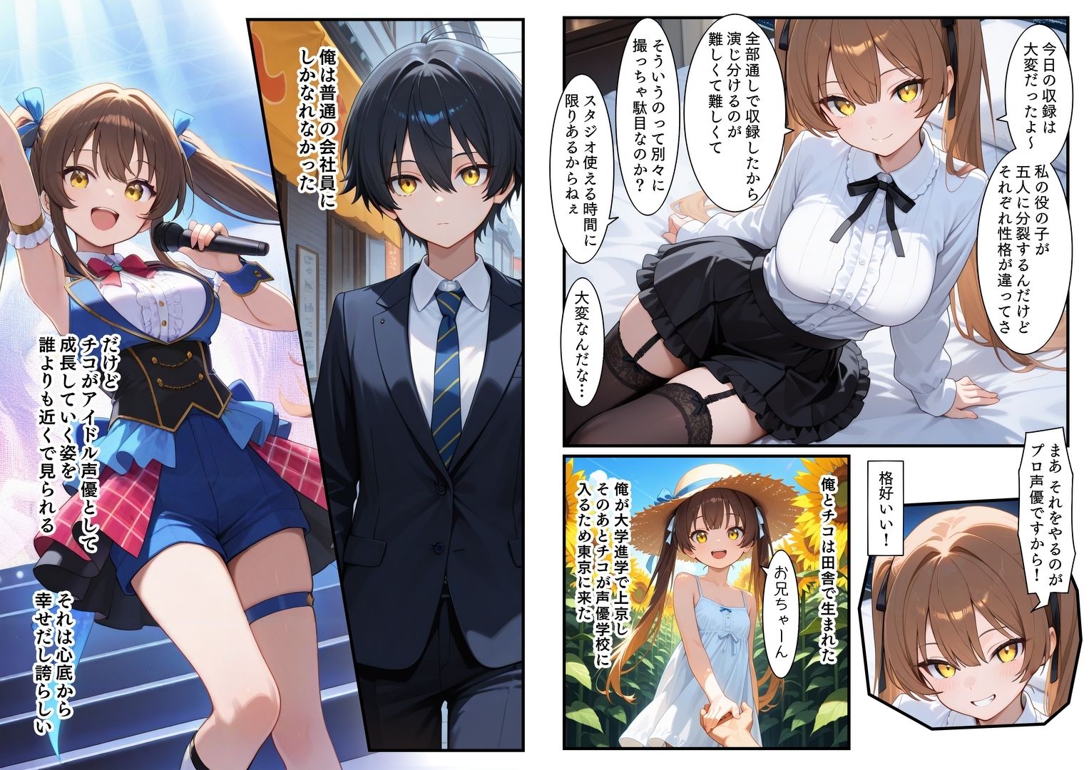 サンプル画像2:アイドル声優 処女膜から声を出すため兄とアナルH(エロ漫画専門店・南国ピンク) [d_593902]