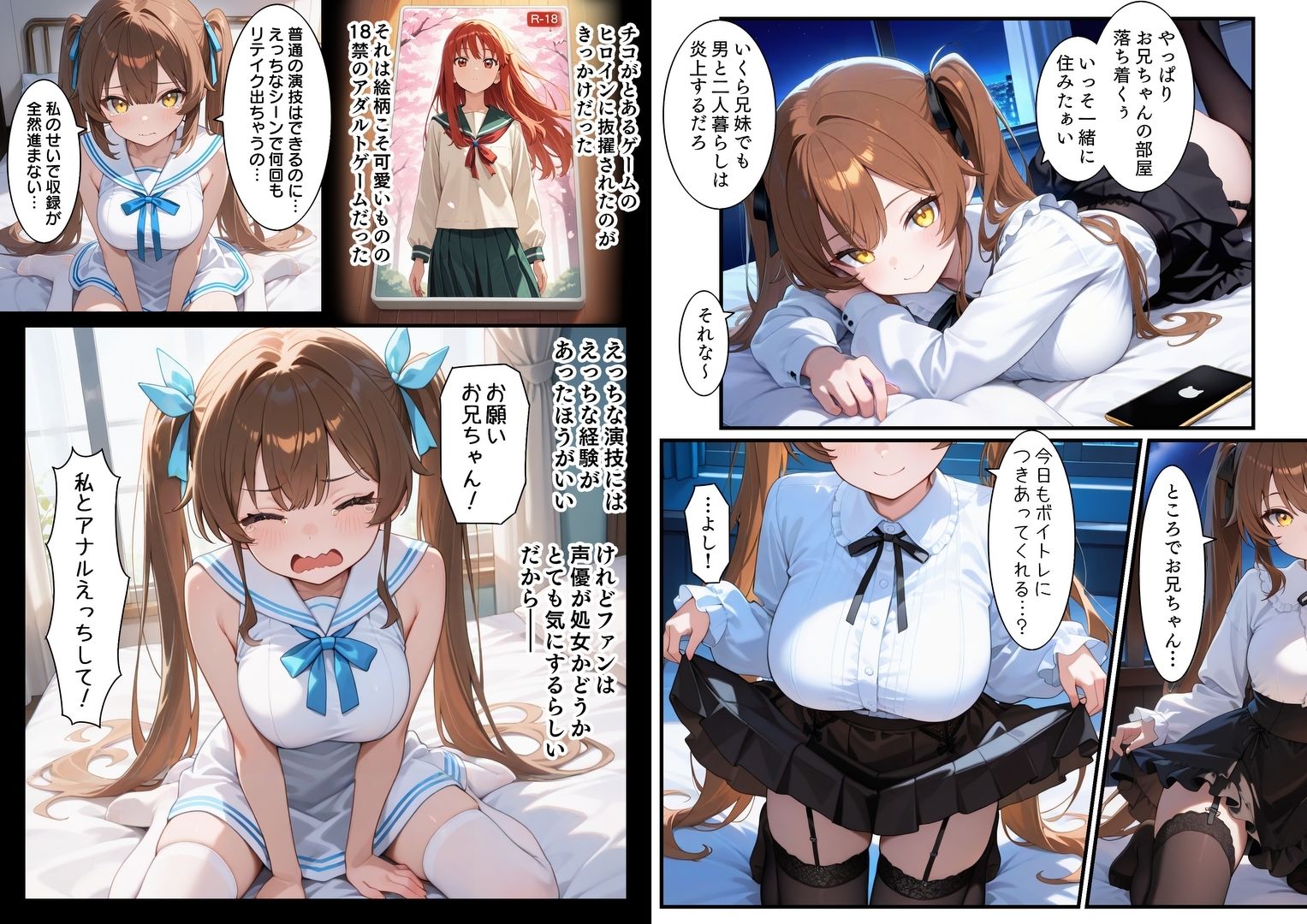 サンプル画像3:アイドル声優 処女膜から声を出すため兄とアナルH(エロ漫画専門店・南国ピンク) [d_593902]