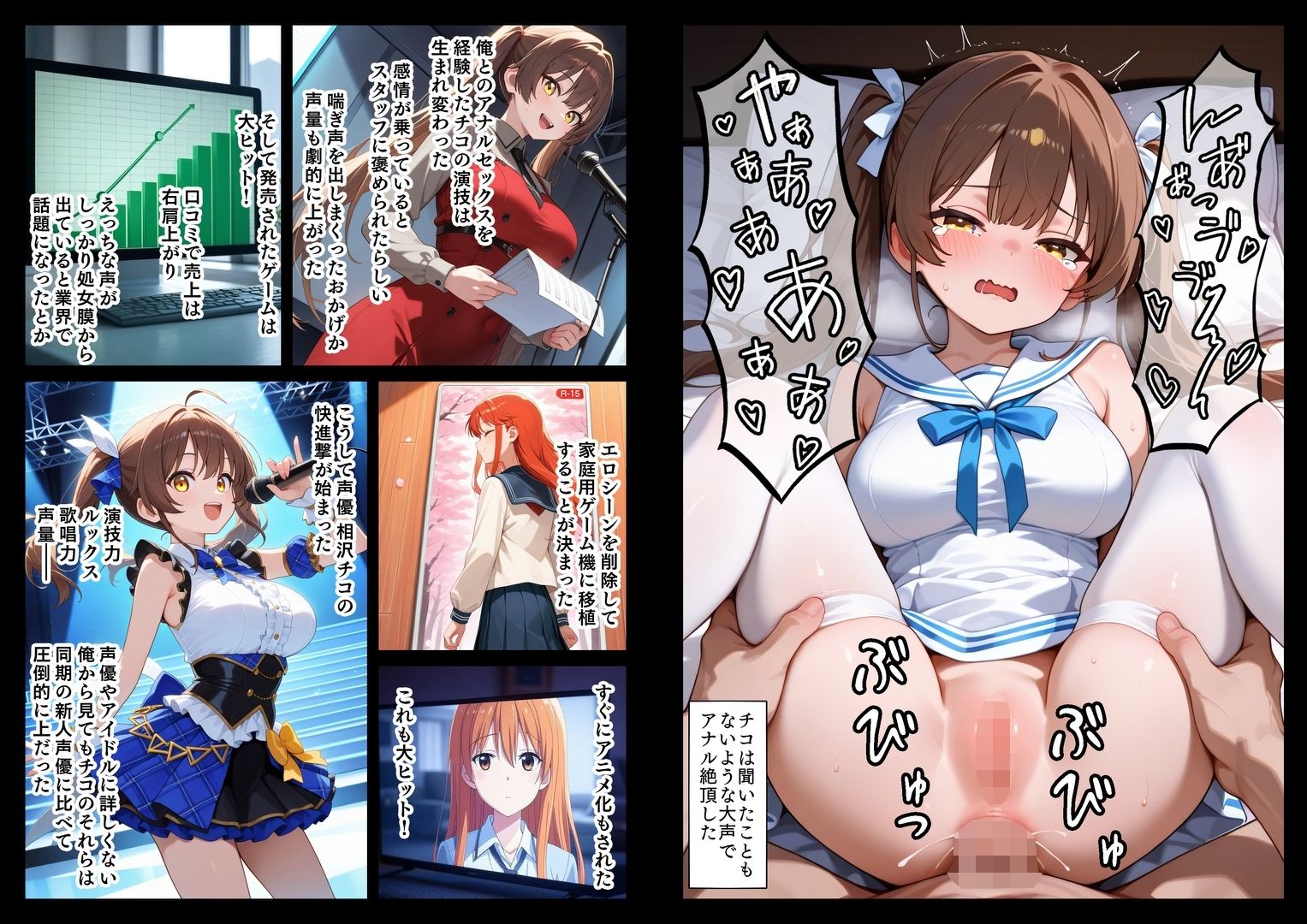 サンプル画像4:アイドル声優 処女膜から声を出すため兄とアナルH(エロ漫画専門店・南国ピンク) [d_593902]