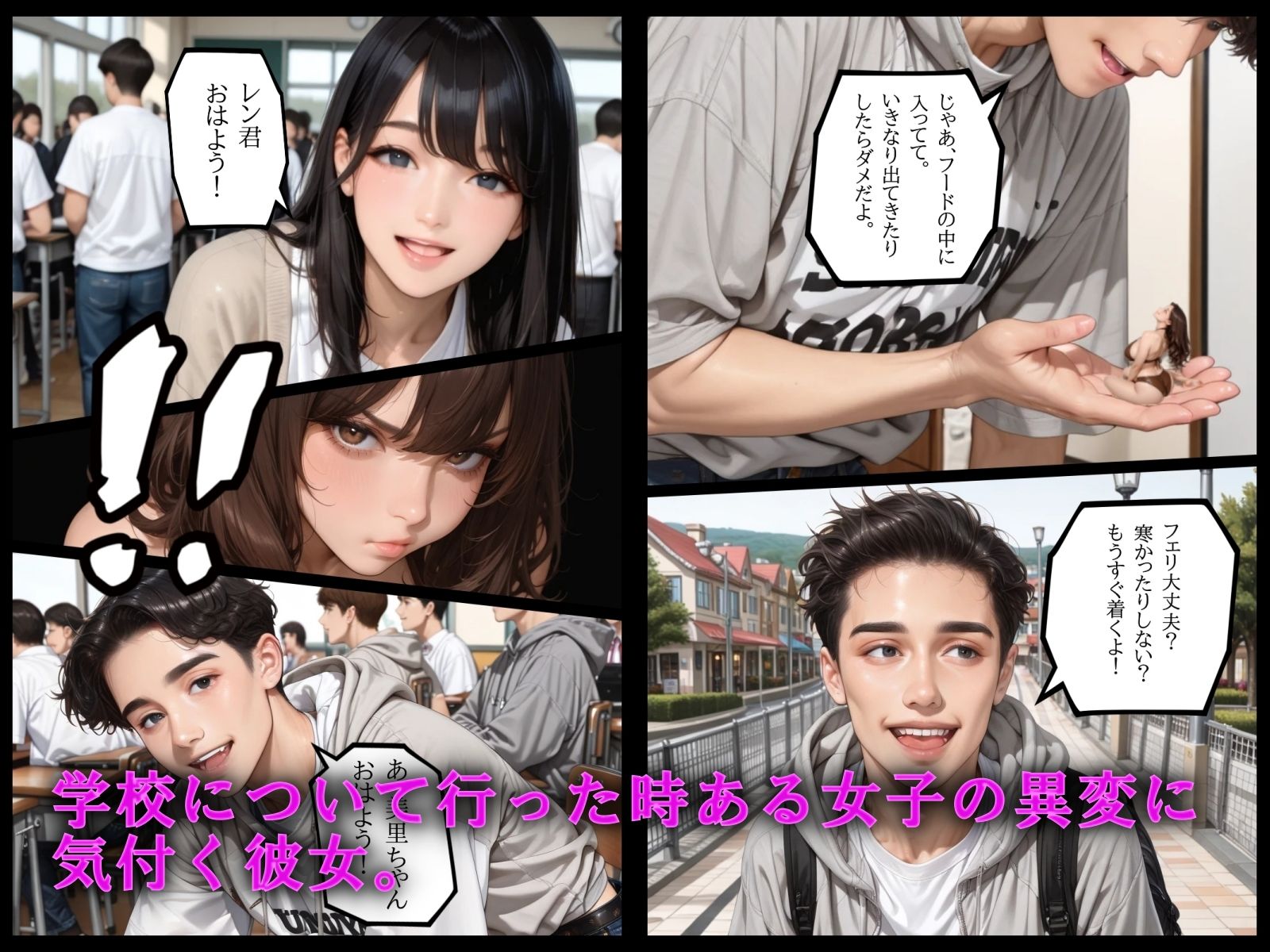 サンプル画像5:携帯彼女  第3話(AI工房ひげめがね) [d_594692]