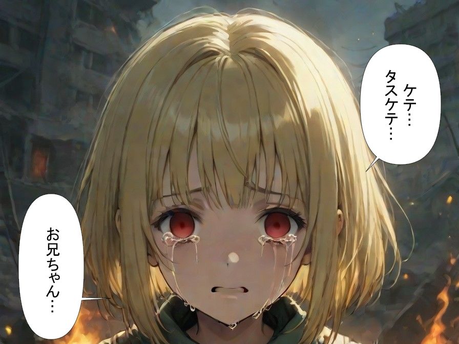 サンプル画像3:風の吹く丘で(うさぎのイロハ) [d_594802]