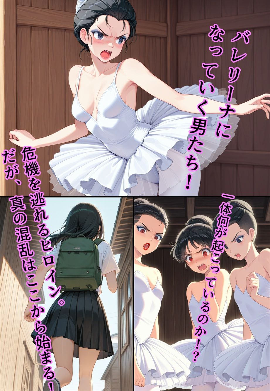 サンプル画像5:困惑の白鳥 トゥシューズを履かされた男たち(真城のソフトハウス) [d_595329]