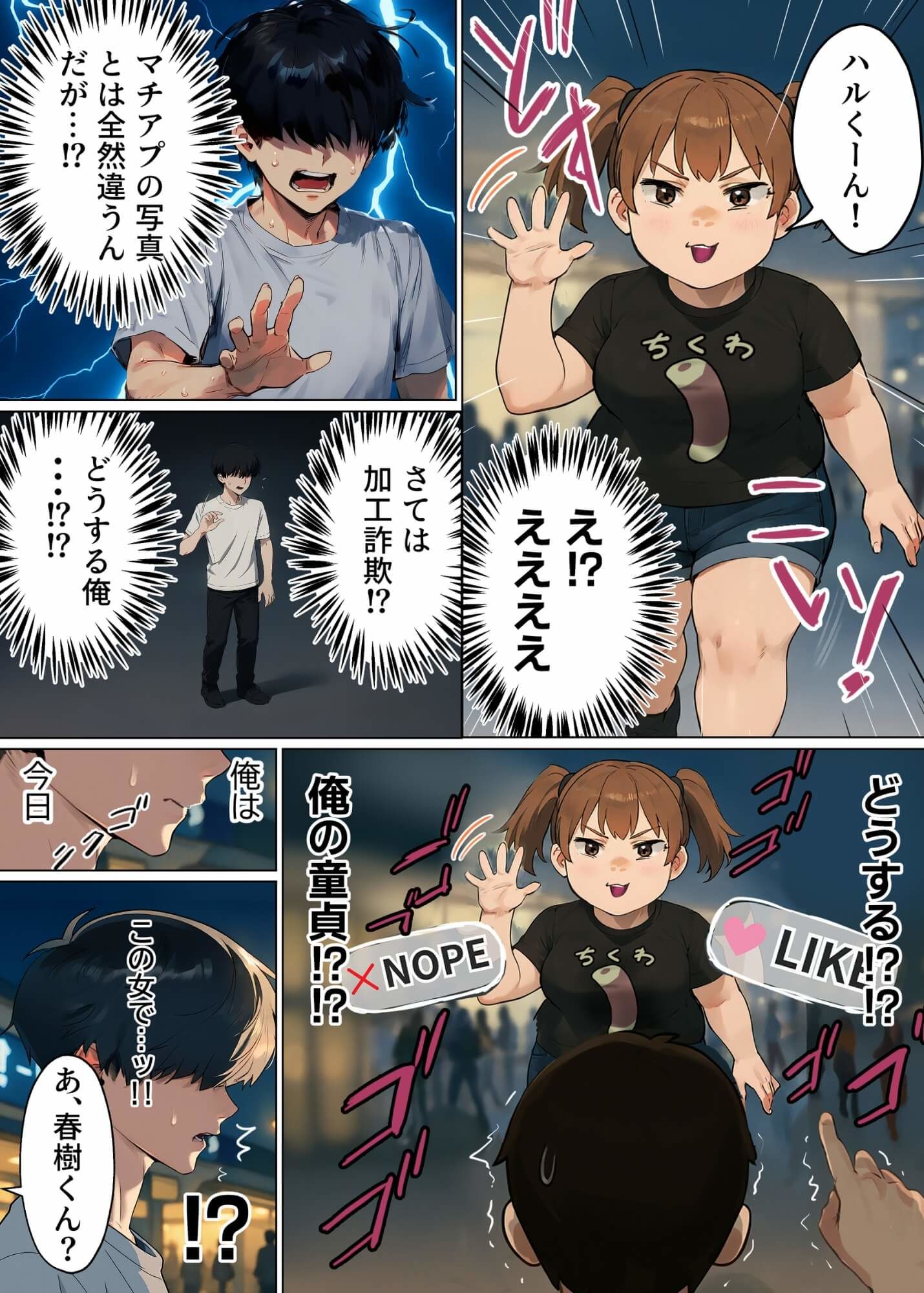 サンプル画像5:【実話】童貞マチアプ体験記！冴えないエンジニア（23）が愛を証明するまでwww(実話本舗) [d_595530]