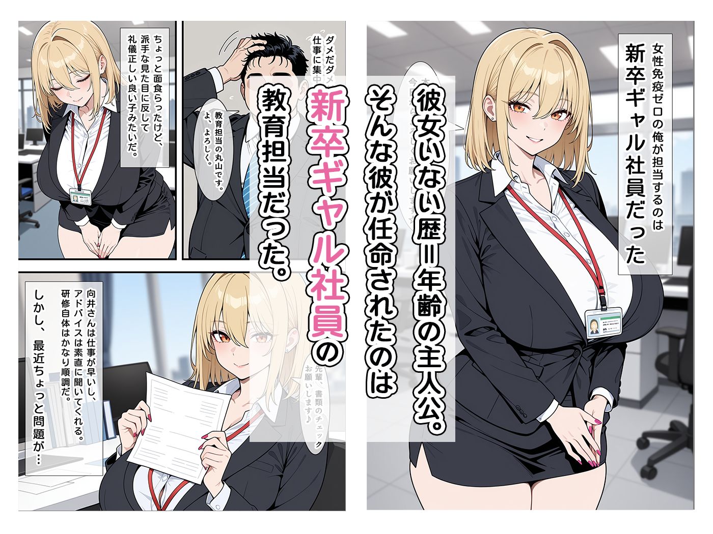 サンプル画像1:あざとい系新卒ギャルにガチ恋されてしまった話(ベビーリーフ工房) [d_596291]