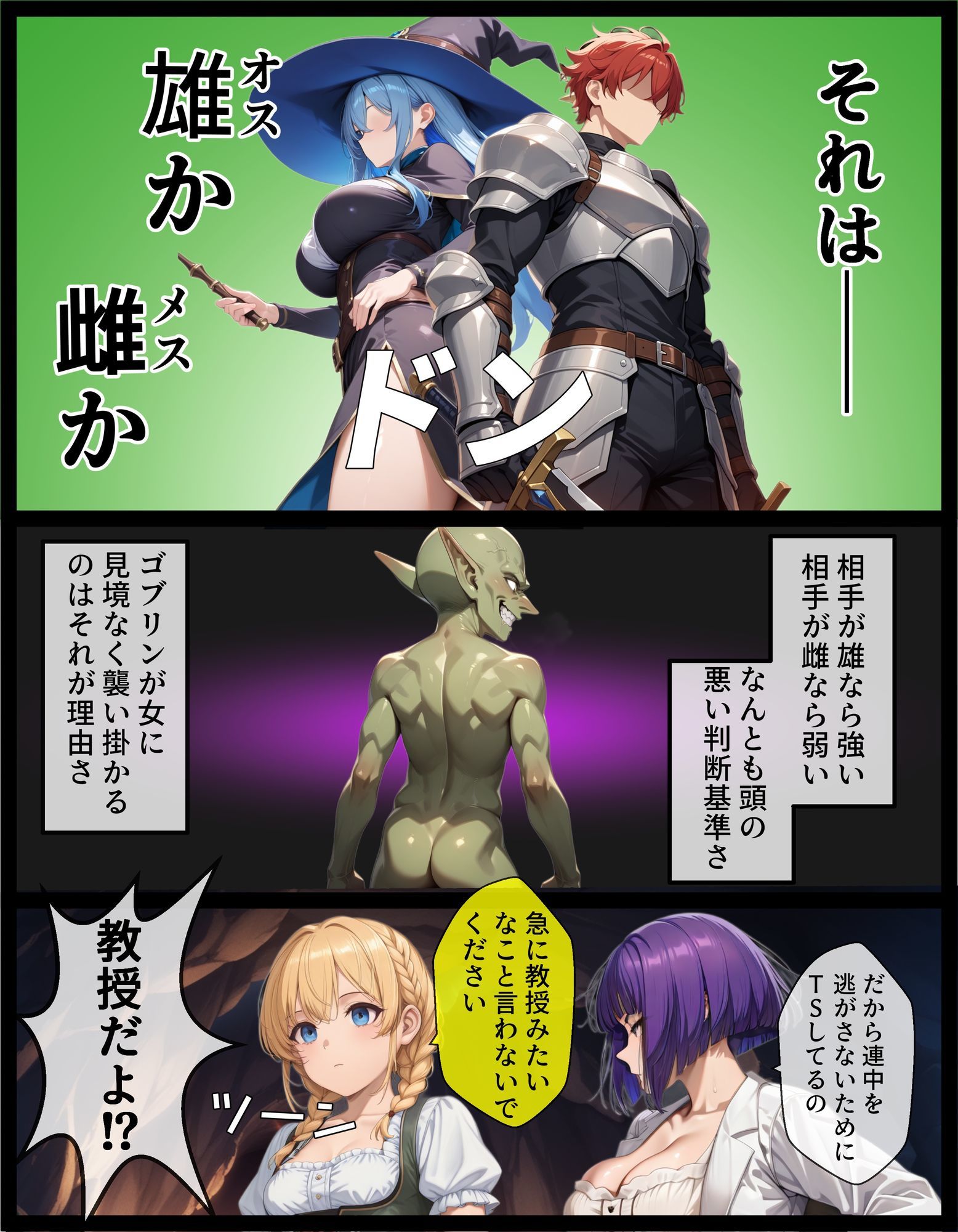 TSして異種姦されたい〜ゴブリン輪●編〜 画像4