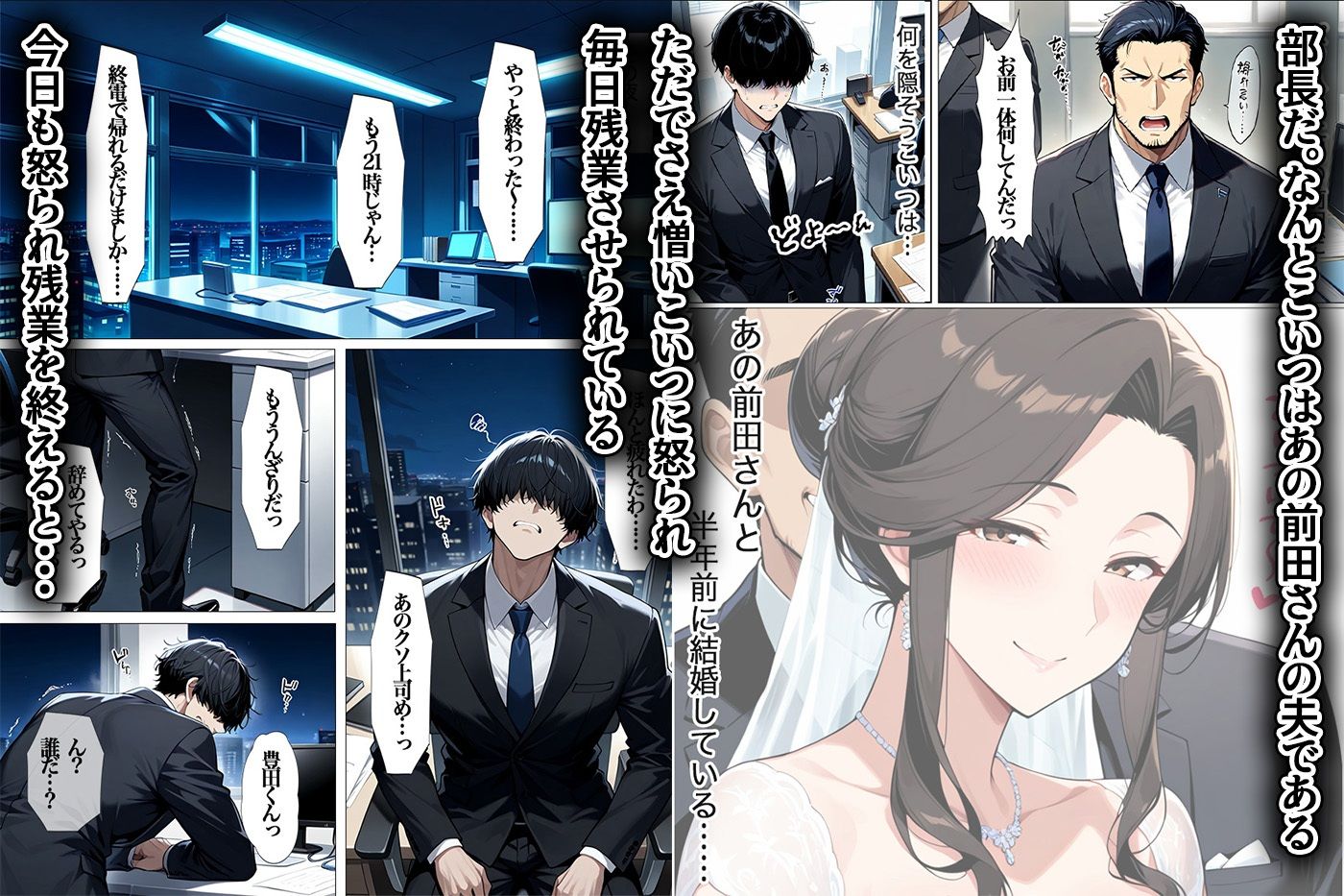 NTR好きの上司の奥さんと上司の家や会社で濃厚本気SEX 画像2