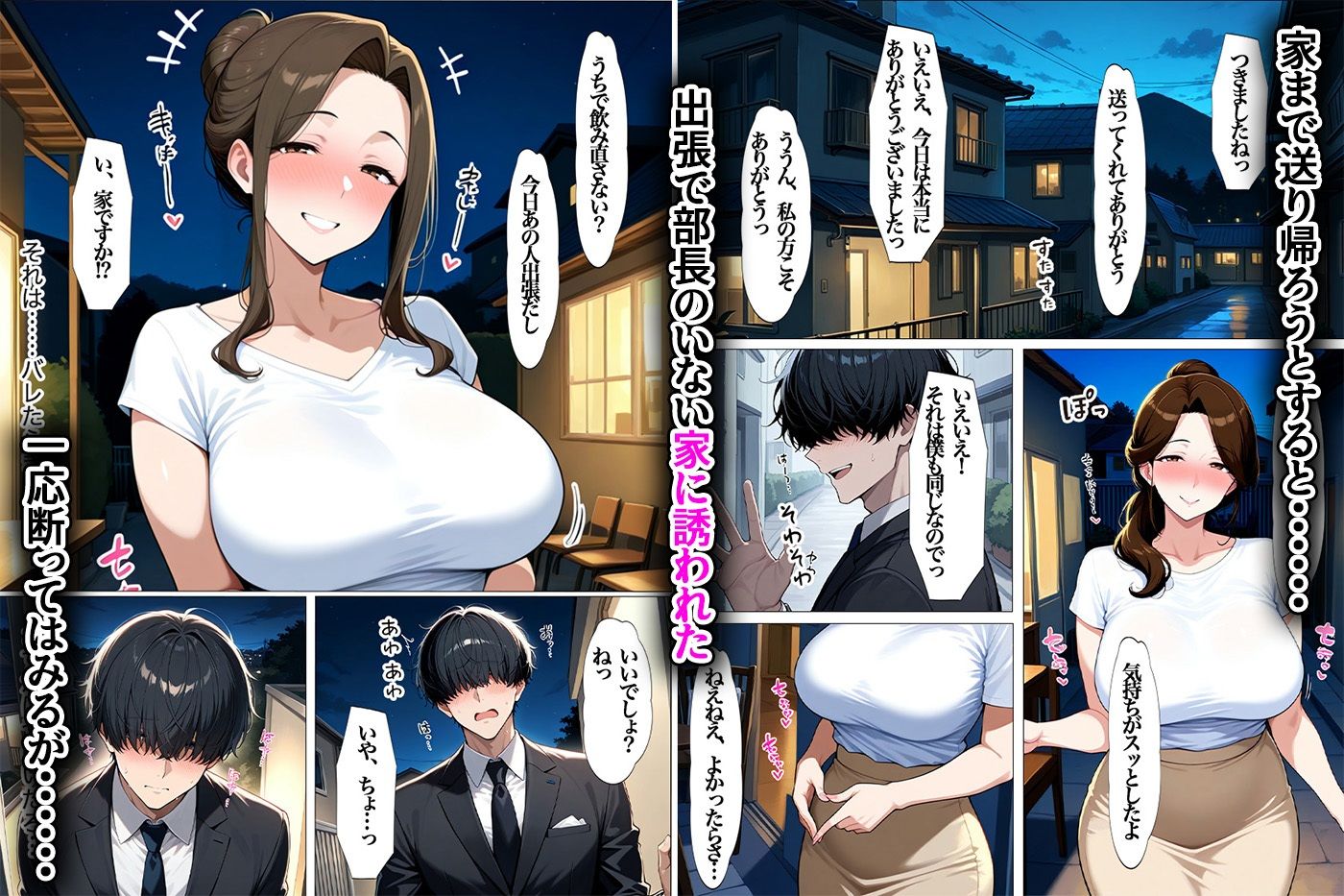 NTR好きの上司の奥さんと上司の家や会社で濃厚本気SEX 画像5