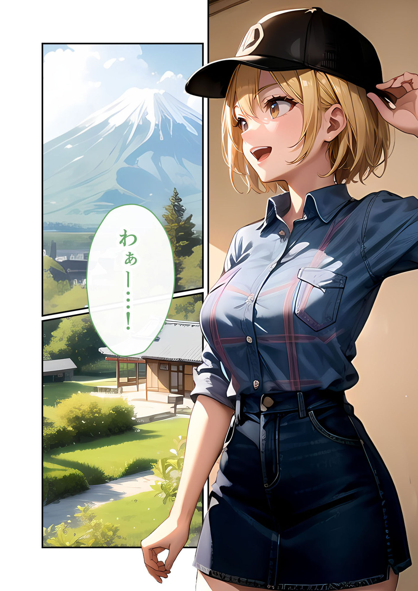 サンプル画像1:いちゃLOVE純情ベッドルーム 〜GW、浴衣姿の女友達に悩殺される温泉旅行〜(ラビットフット) [d_597536]