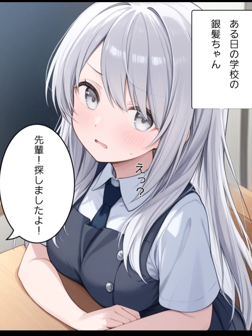 まわされちゃった銀髪ちゃん 画像1