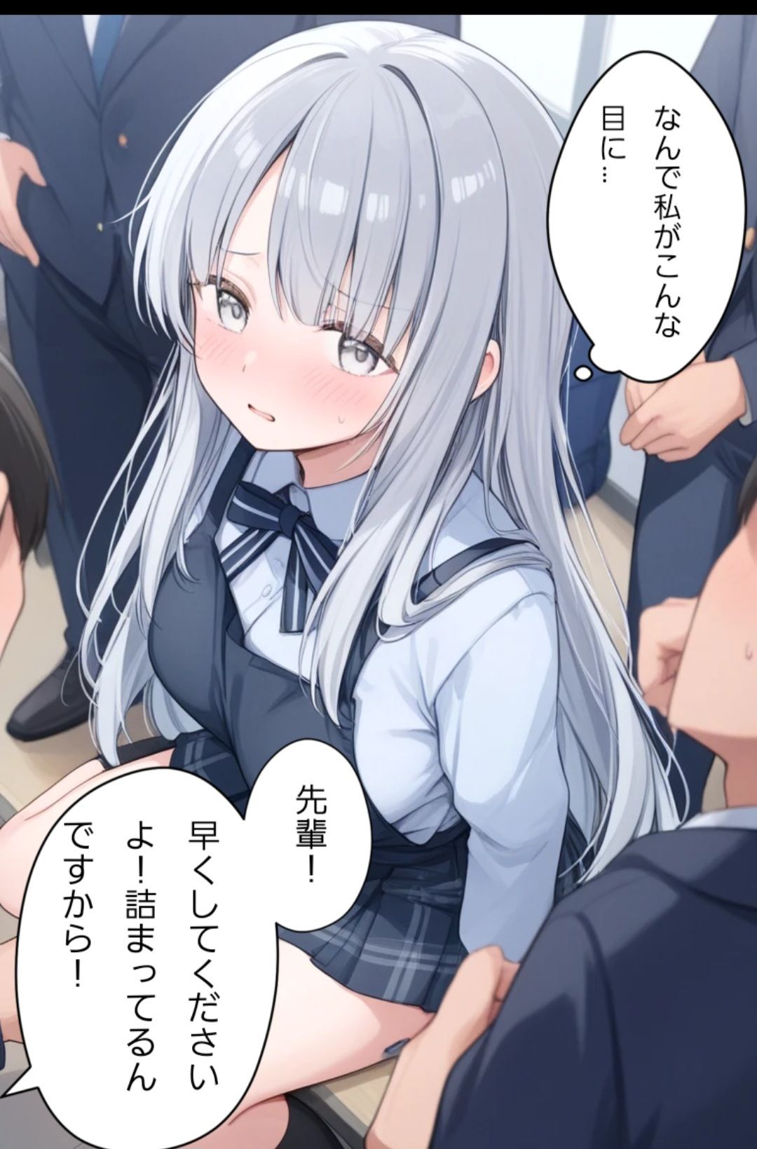 まわされちゃった銀髪ちゃん 画像3