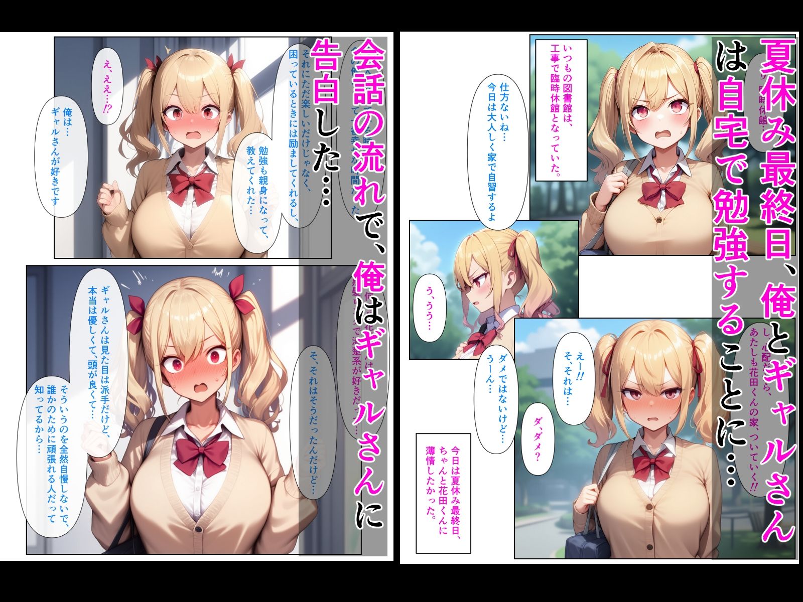 優等生の金髪ツインテの巨乳ギャルさんとラブラブエッチする話3