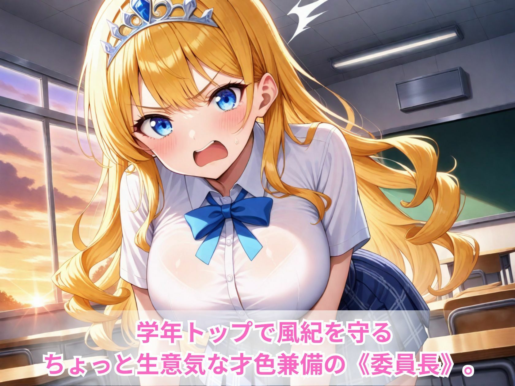 サンプル画像1:スマホひとつで催●完了（はぁと）JK委員長の放課後記録(じすとん部屋) [d_598384]