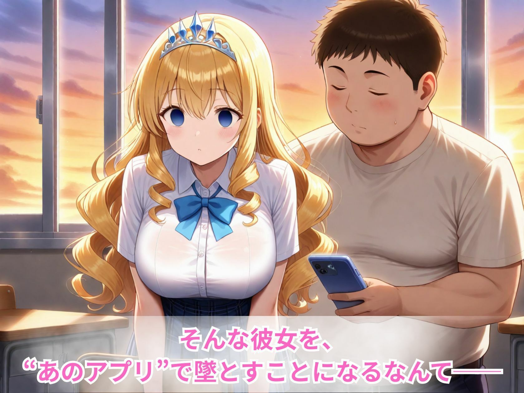 サンプル画像2:スマホひとつで催●完了（はぁと）JK委員長の放課後記録(じすとん部屋) [d_598384]