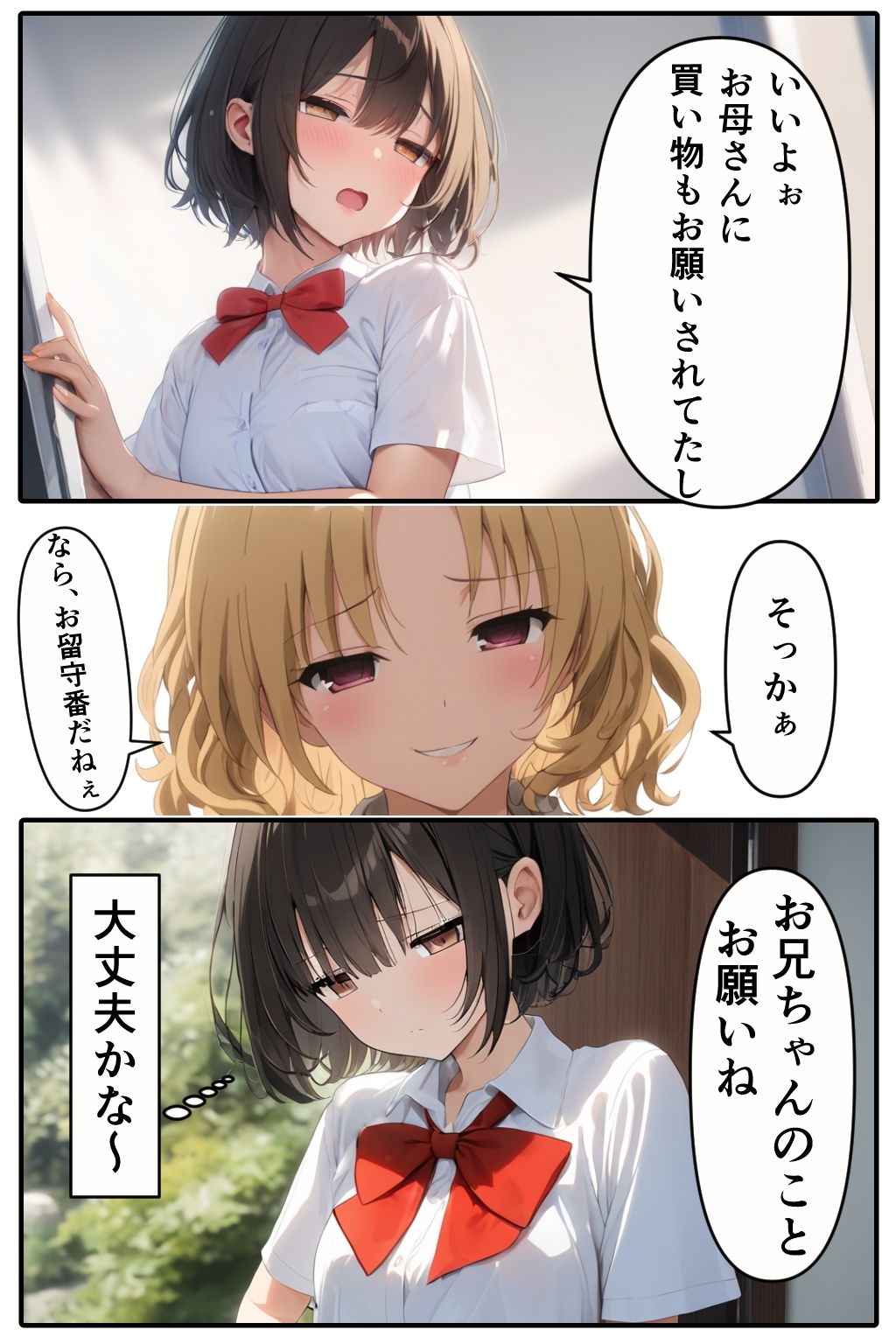 サンプル画像2:妹の友達が遊びに来た時の件(すたーらいと) [d_599267]