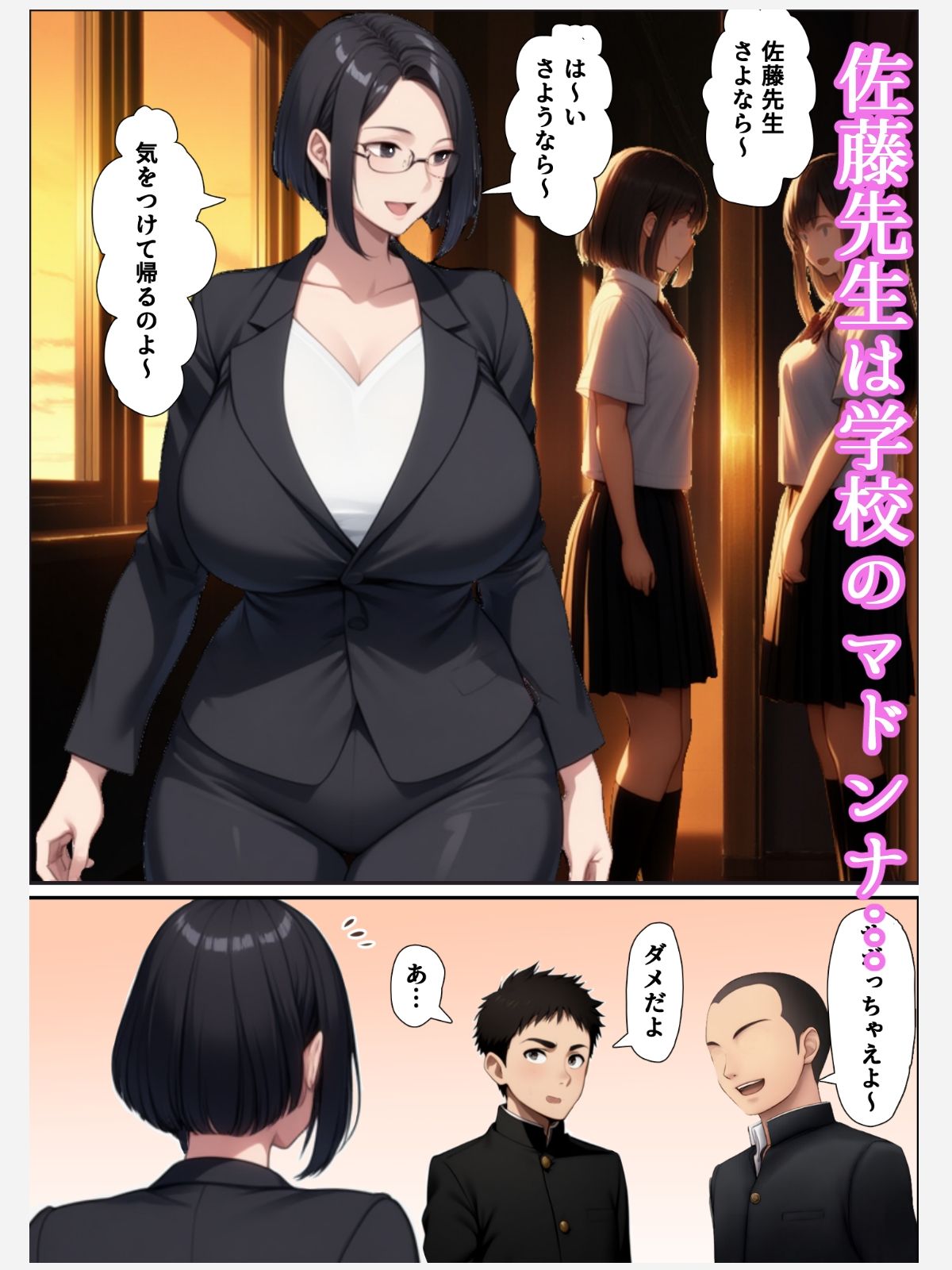 サンプル画像1:先生は僕のママで裸族です。(おねママみ) [d_599269]