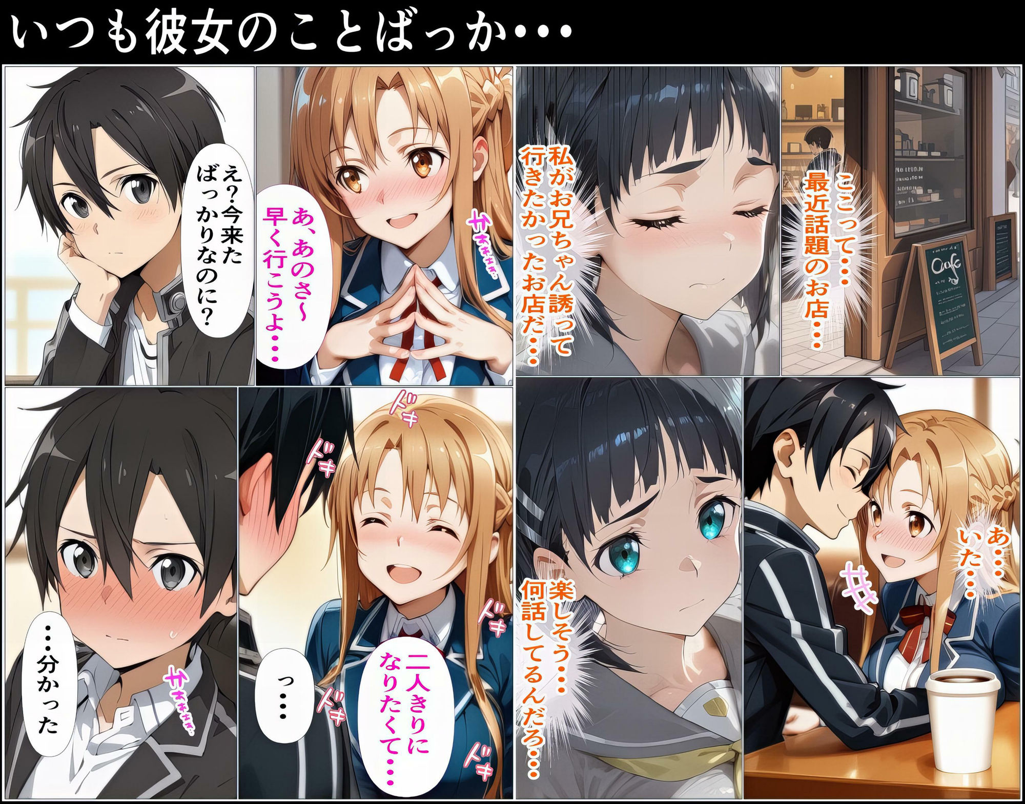 『限定割引』黒の剣士の三角関係〜めちゃくちゃに抱かれたいアスナ・兄のSEXを聞いて発情する直葉〜 画像2