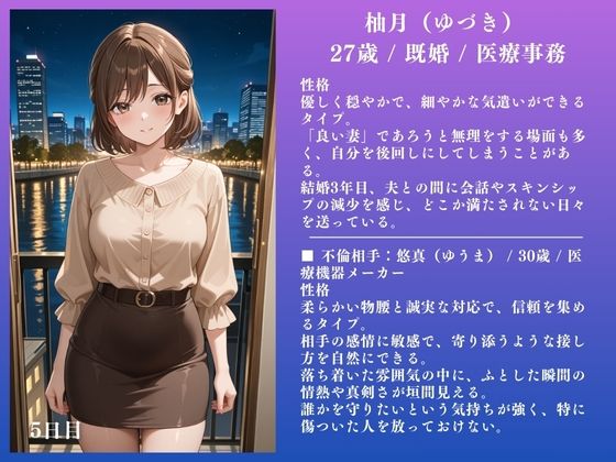 サンプル画像1:人妻快楽NTR〜柚月（27）不倫SEX記録〜(IYASHI) [d_599488]