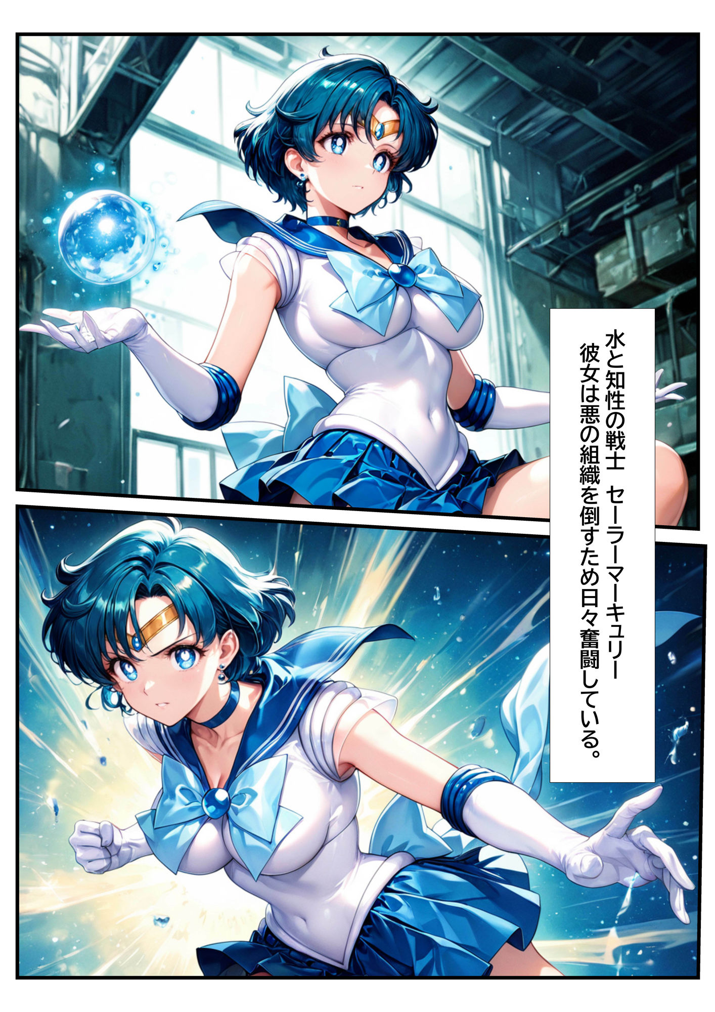 サンプル画像2:敗北の拘束輪●  セーラーマーキュリー(ぶるーしゃとー) [d_599513]