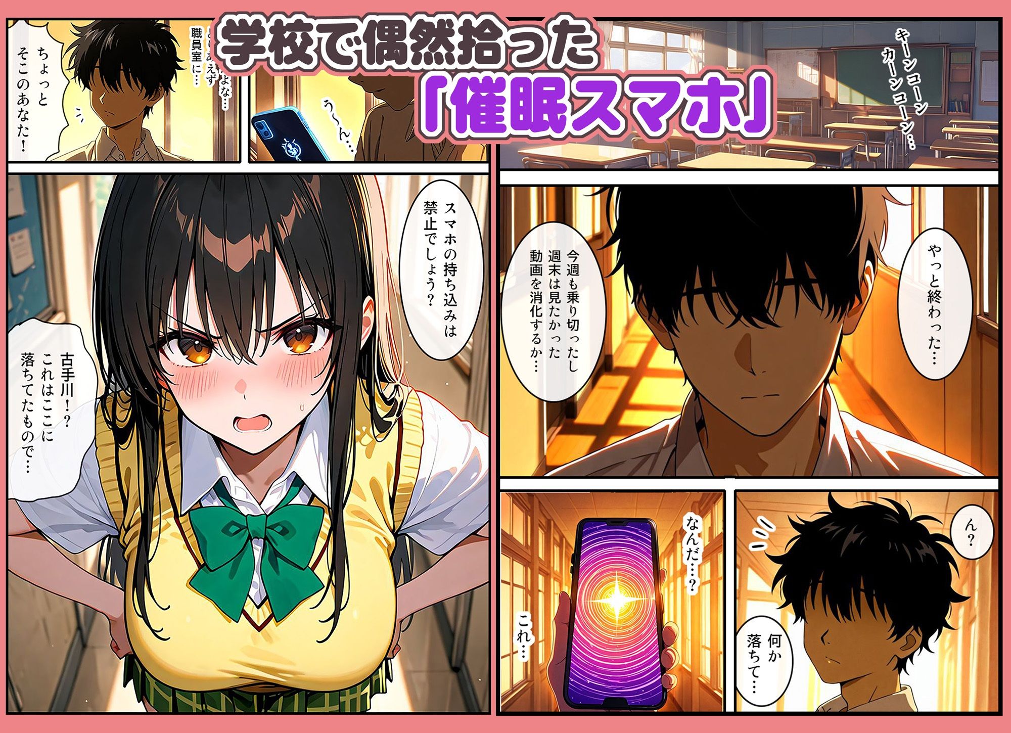 サンプル画像1:催●アプリで本音と欲望が全部口から出ちゃう古手川唯の話(ぱんこ) [d_599659]