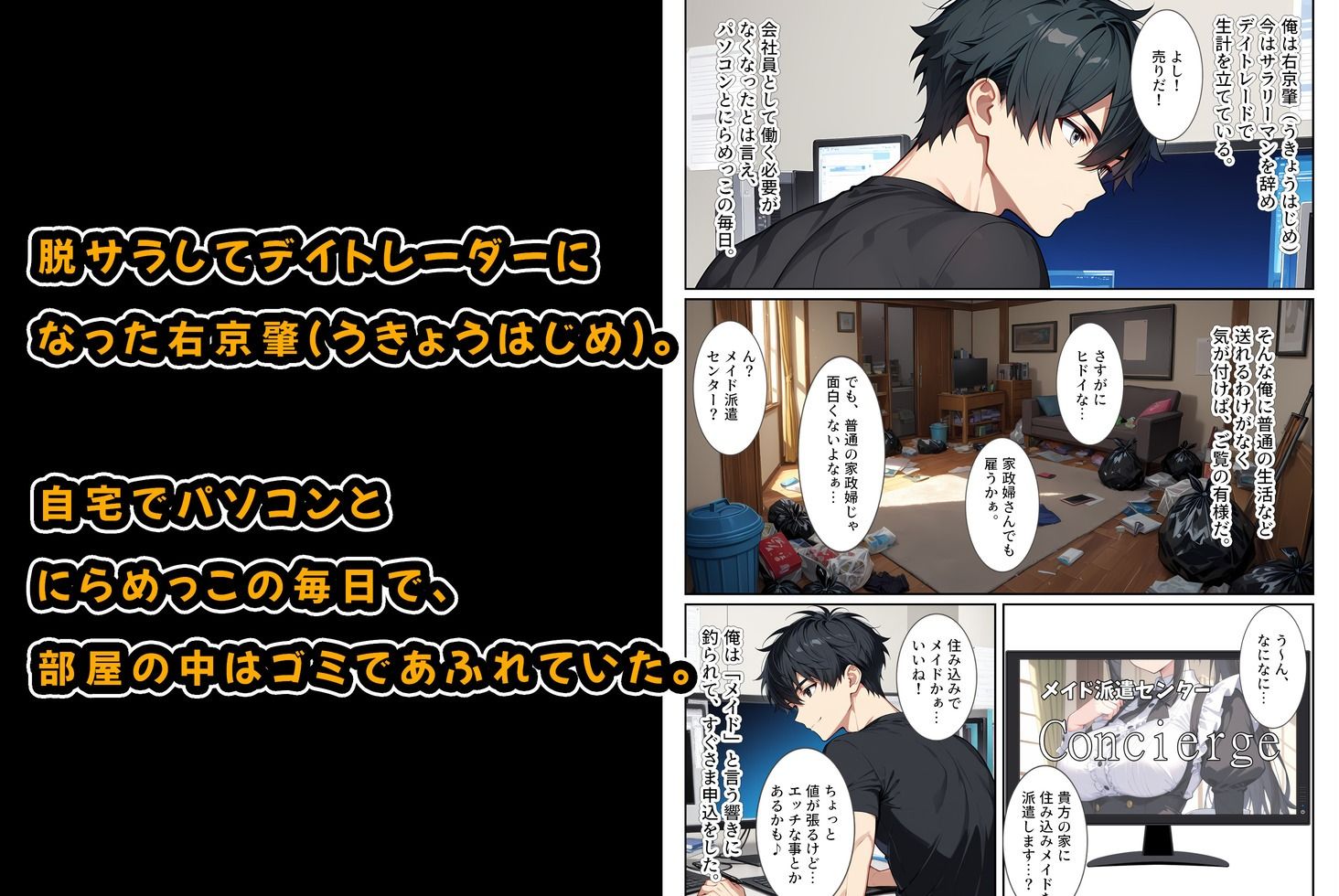 サンプル画像1:家事代行の爆乳メイドが濃厚なご奉仕エッチをしてくれた話(StudioSR（妹･人妻･巨乳推し）) [d_601146]