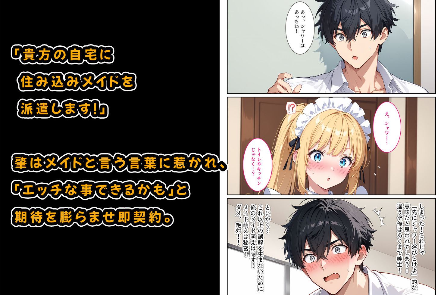 サンプル画像3:家事代行の爆乳メイドが濃厚なご奉仕エッチをしてくれた話(StudioSR（妹･人妻･巨乳推し）) [d_601146]