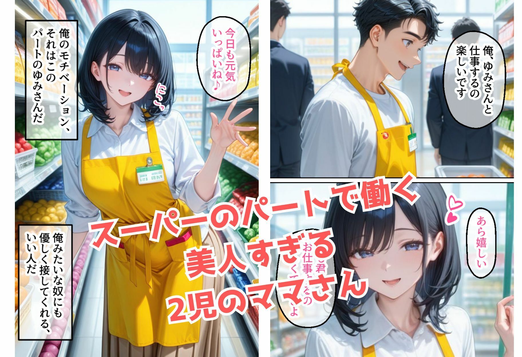 サンプル画像1:バ先のママさんがチン棒に服従した件【全Pセリフあり】(種付け転生マン) [d_601221]