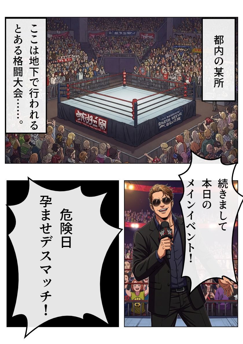 危険日孕ませ！デスマッチ！裏プロレス負けたら公開レ◯プ！ 画像1