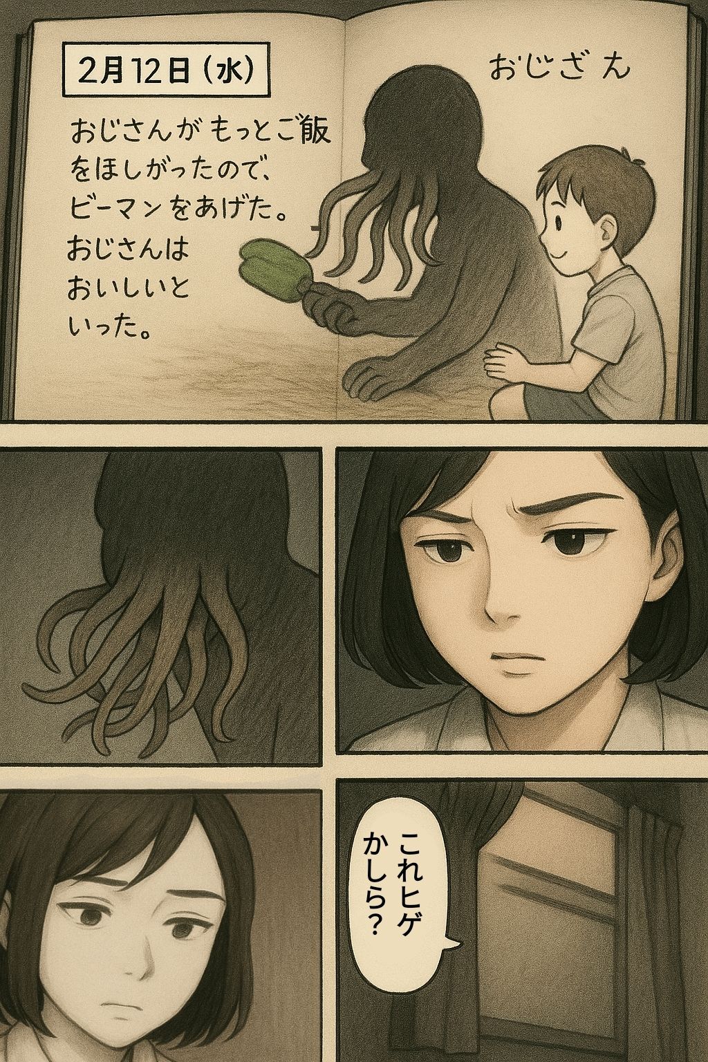 サンプル画像4:ウサギ小屋おじさん（エロホラー、触手）(dia202503) [d_602492]