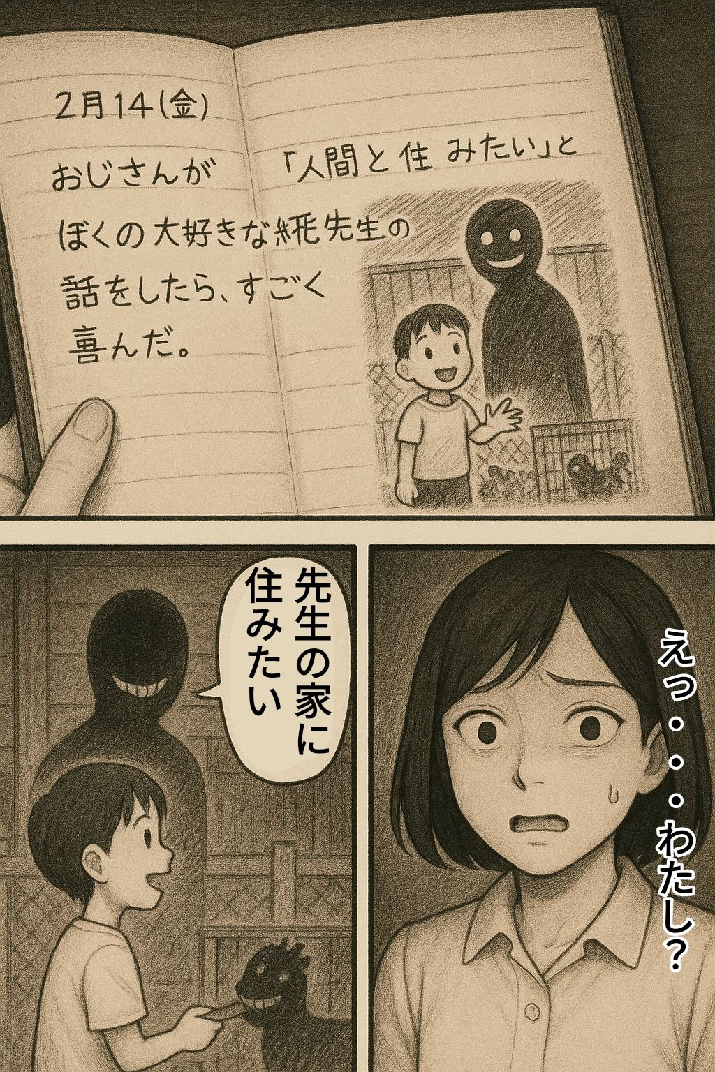 ウサギ小屋おじさん（エロホラー、触手） 画像8