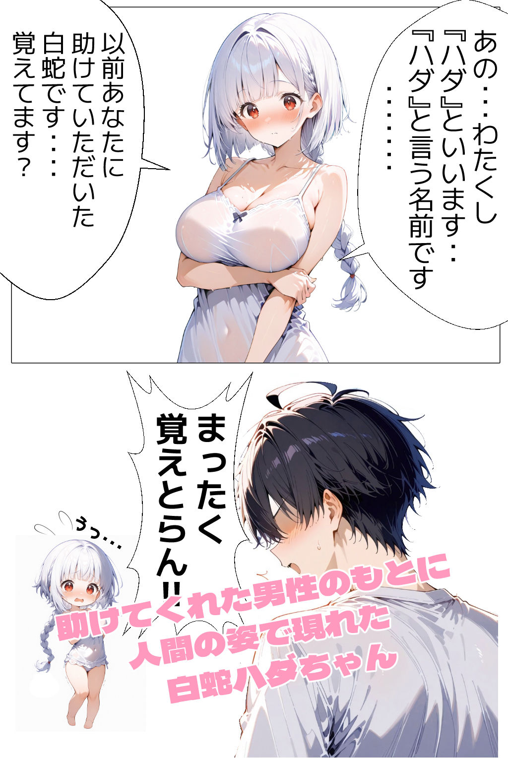 サンプル画像1:白蛇の恩返し♪(ぷにあい) [d_602815]