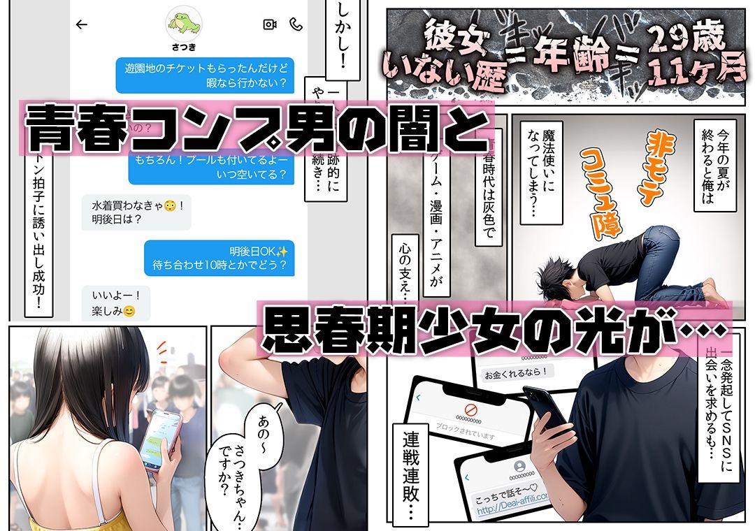 サンプル画像1:【漫画】初体験【99P】さらば青春コンプレックスの闇■夏休み■思春期少女■好奇心■(ωいるかっくす塾長ω) [d_602848]