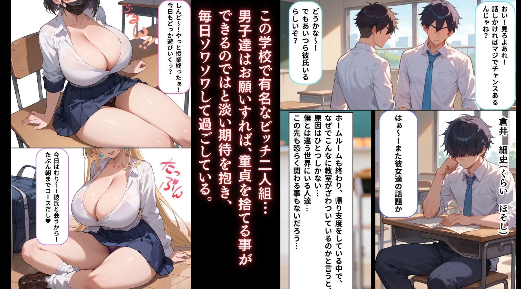 女子校生彼氏持ちのビッチ達がボクのチ○コで遊んだ結果 もう僕以外では満足出来なくなった件 画像2