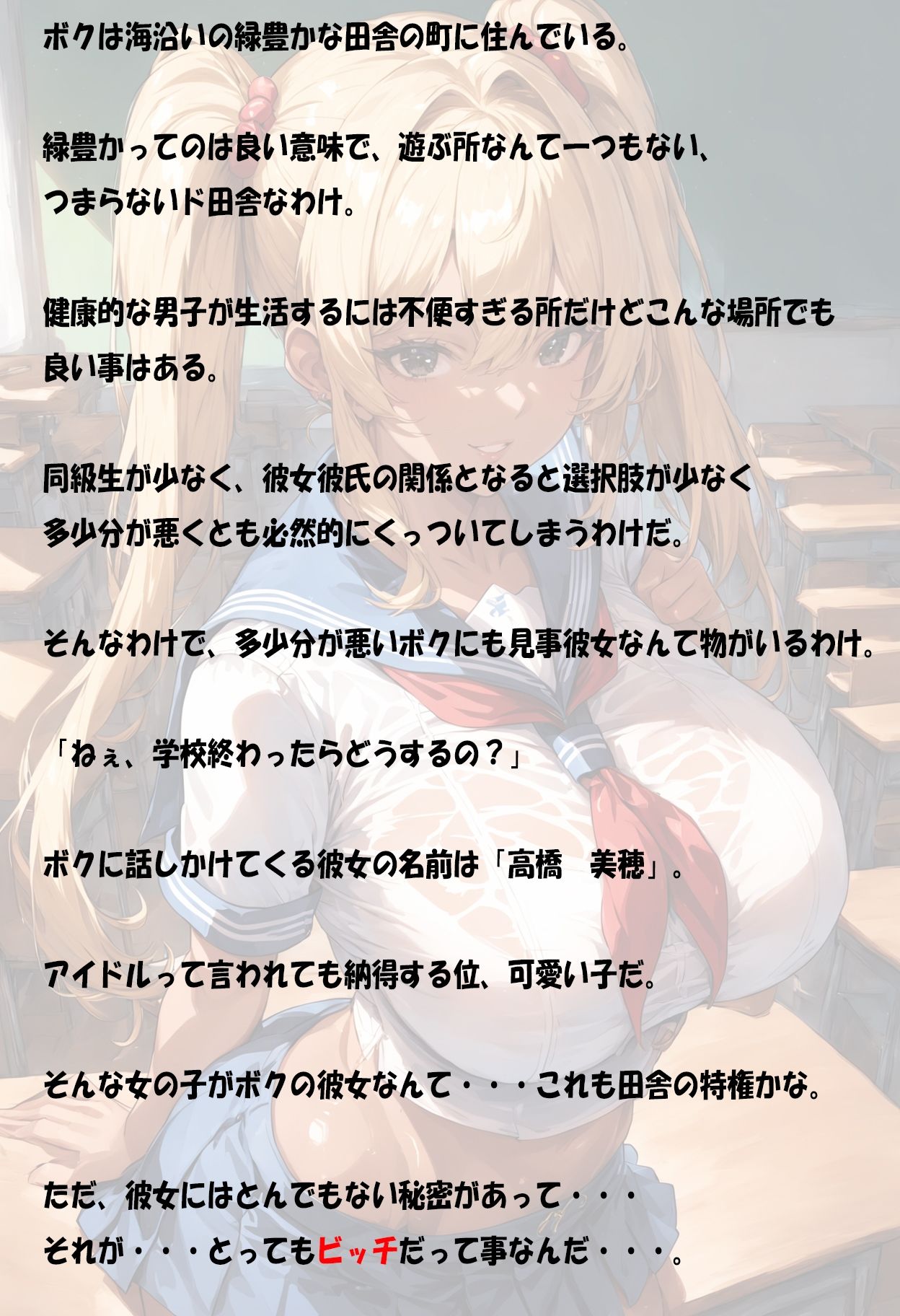 サンプル画像2:ボクのビッチな彼女  VOL.1(AI FACTORY) [d_603800]