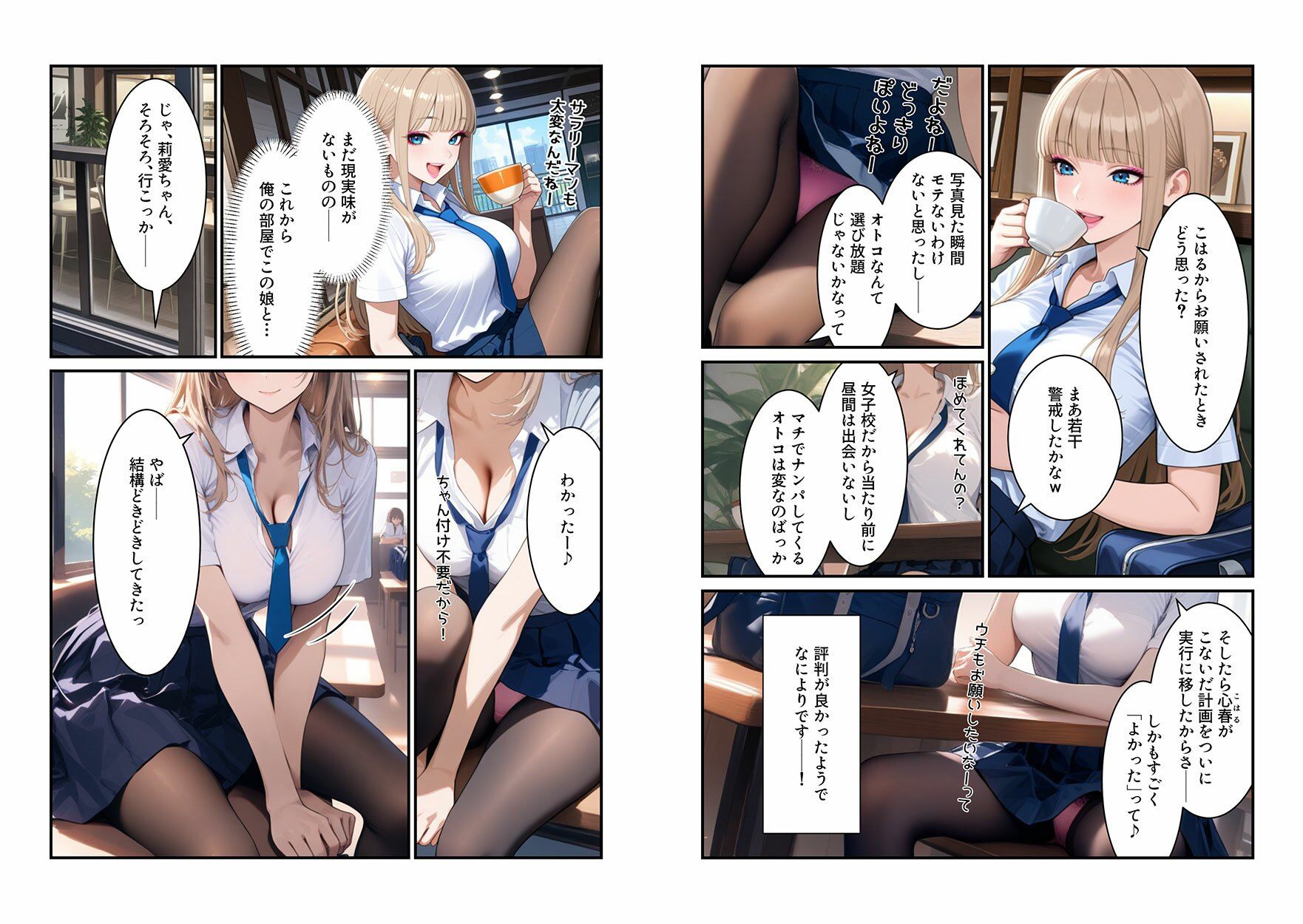 サンプル画像6:令和の処女ギャルは友達ネットワークで相手を見つけて淫語セックスで処女卒業する(淫語王) [d_605170]